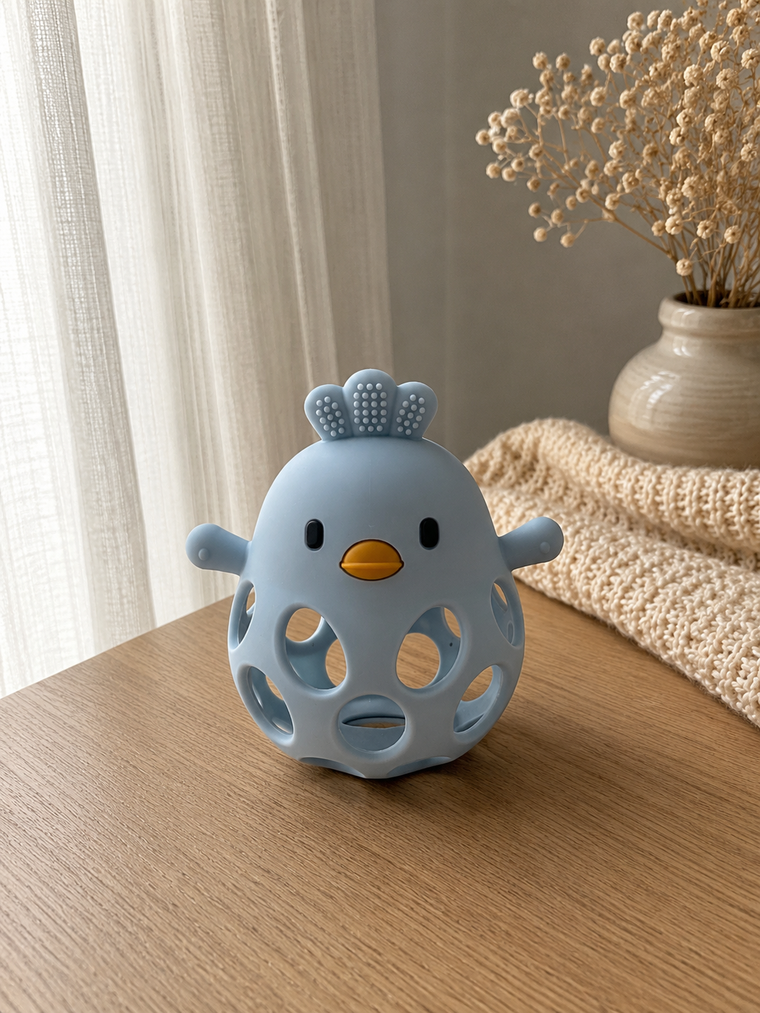 Baby Chick Teether in Silicone – Massaggiagengive Sicuro per Neonati