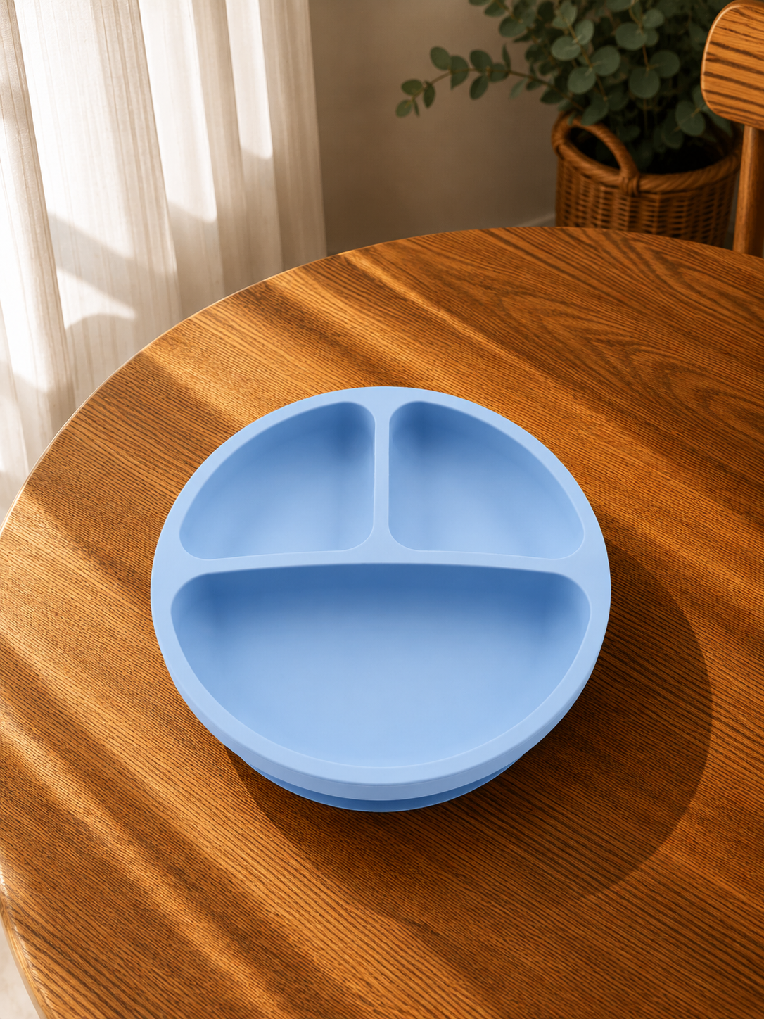 Piatto in Silicone per Bambini con Ventosa Antiscivolo – Sicuro BPA Free