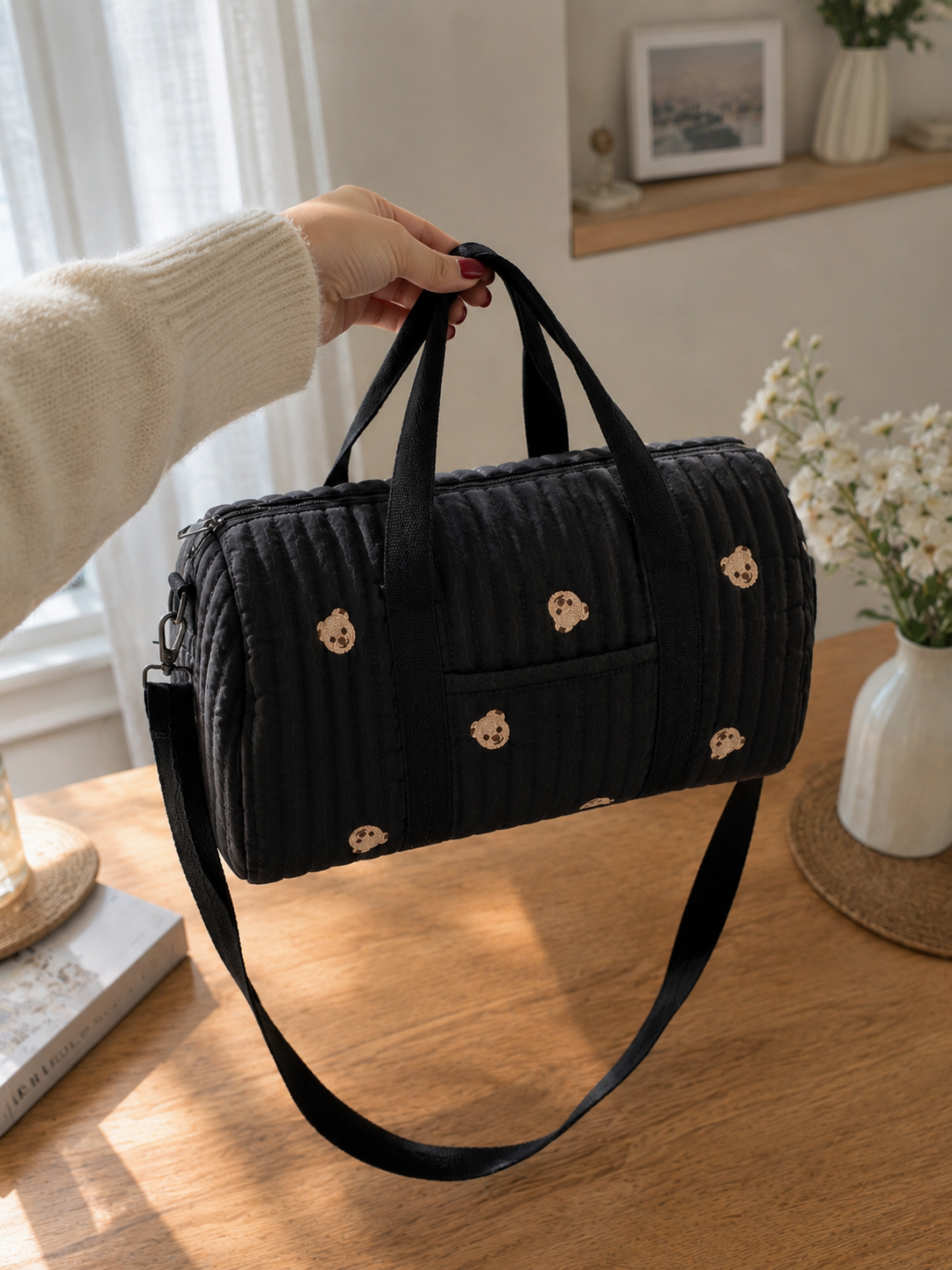 Borsa Fasciatoio Baby Grande in Cotone – Organizer Mamma da Viaggio
