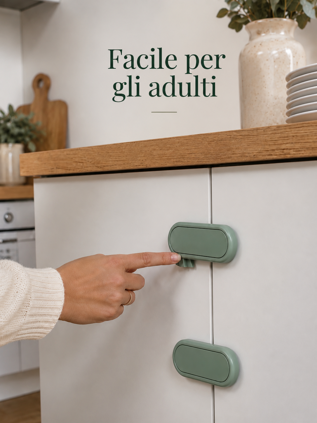 Blocco di Sicurezza Adesivo per Mobili e Cassetti