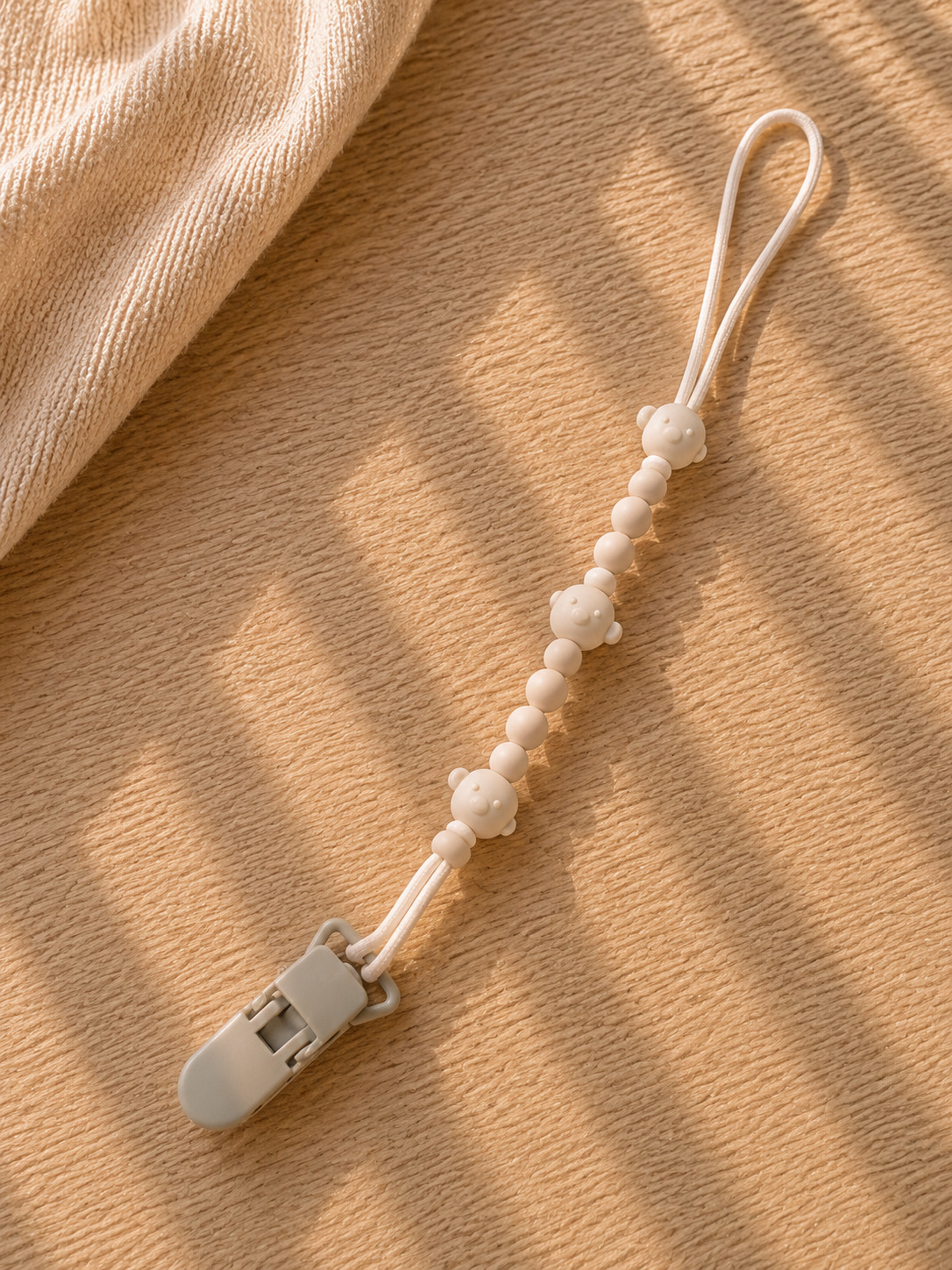 Clip Ciuccio in Silicone – Catena Porta Ciuccio Anti-Smarimento