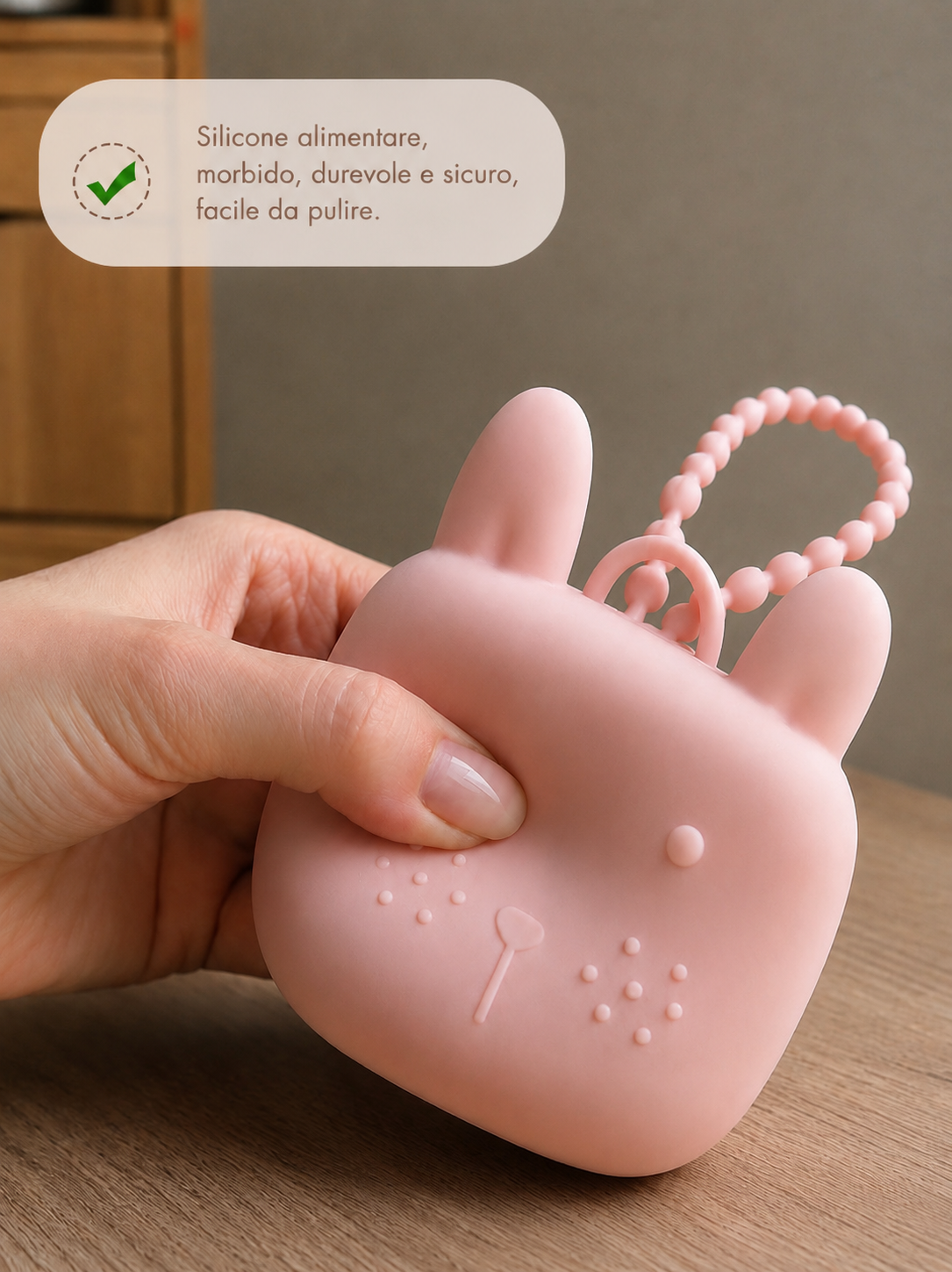 Porta Ciuccio in Silicone per Bambini