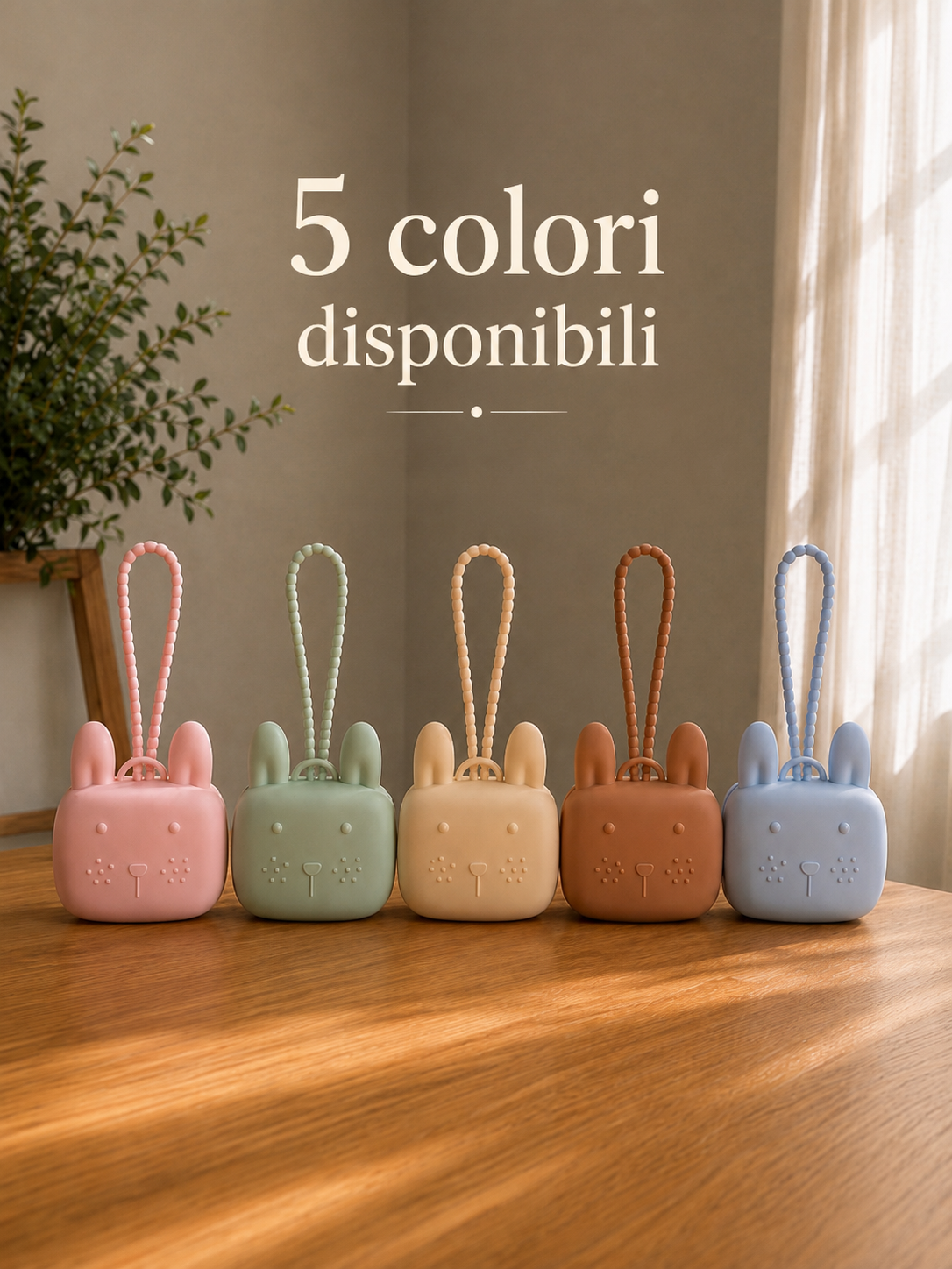 Porta Ciuccio in Silicone per Bambini