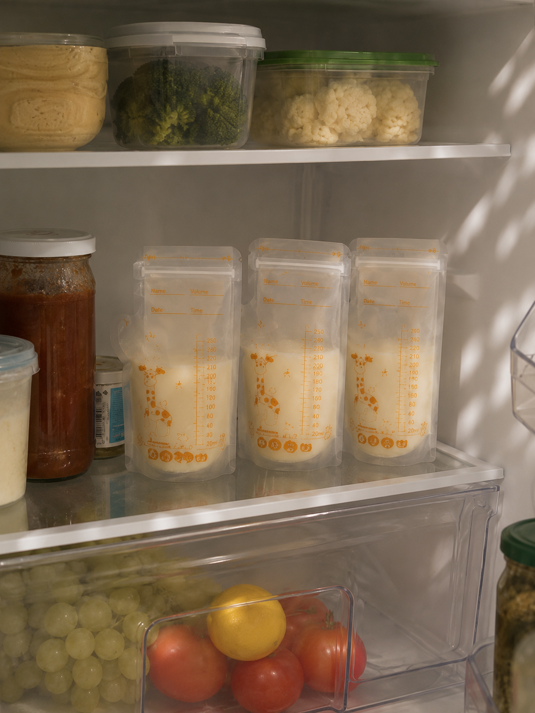 Sacchette  latte  materno  –  silicone  bpa  free