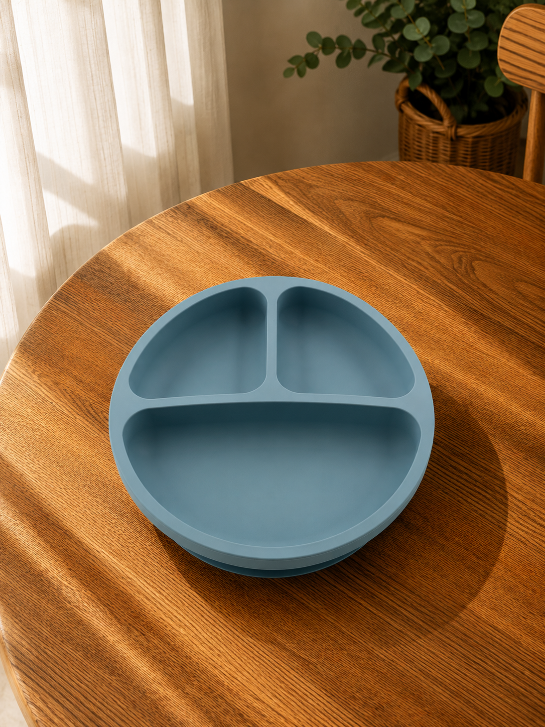 Piatto in Silicone per Bambini con Ventosa Antiscivolo – Sicuro BPA Free