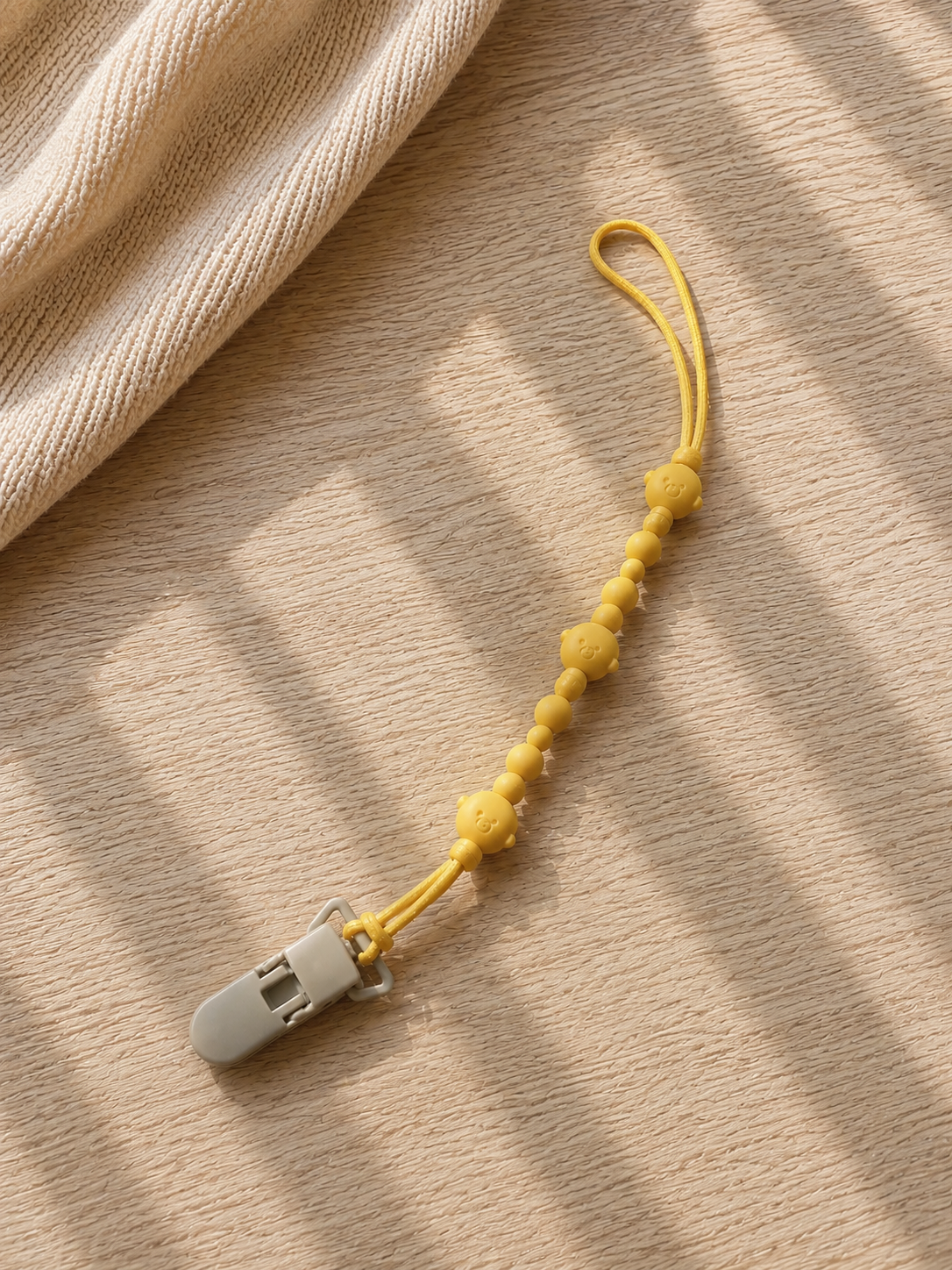 Clip Ciuccio in Silicone – Catena Porta Ciuccio Anti-Smarimento