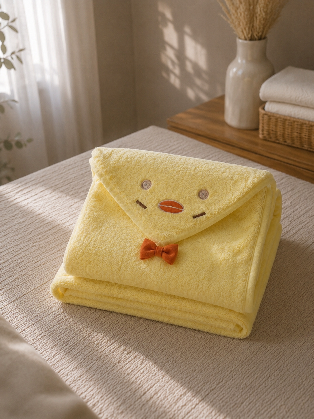 Accappatoio Neonato Premium in Fleece con Cappuccio – Ultra Morbido e Assorbente
