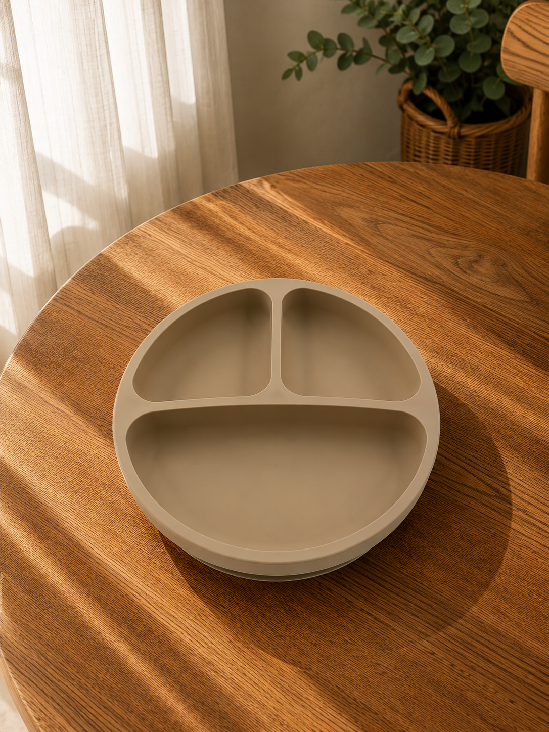 Piatto in Silicone per Bambini con Ventosa Antiscivolo – Sicuro BPA Free