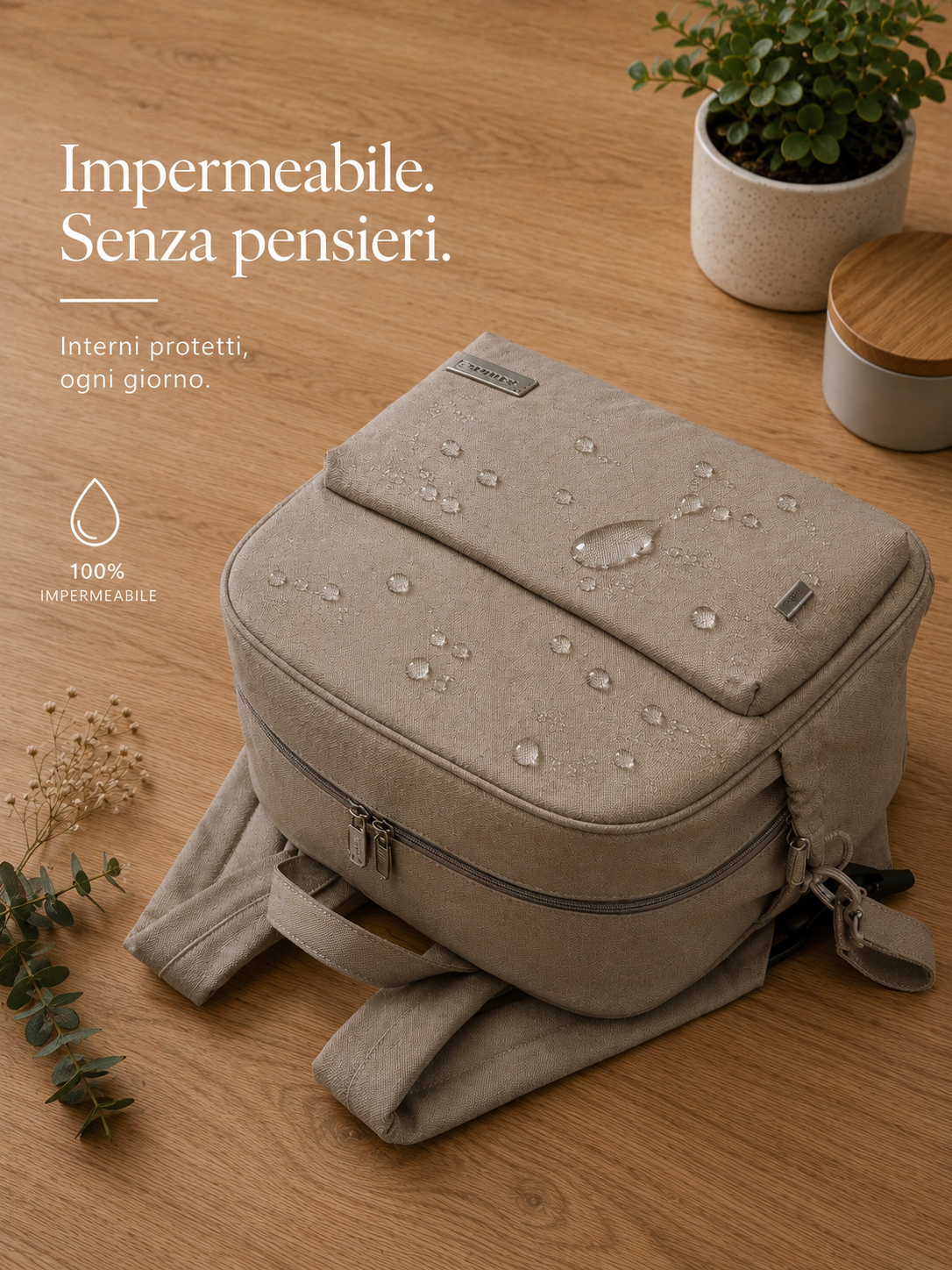 Zaino Fasciatoio Neonato Impermeabile Leggero e Fashion