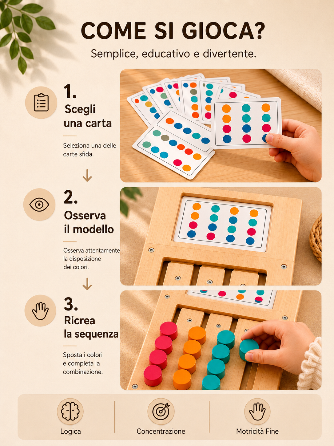 Ξύλινο παιχνίδι Montessori Premium – Σχήματα & Χρώματα