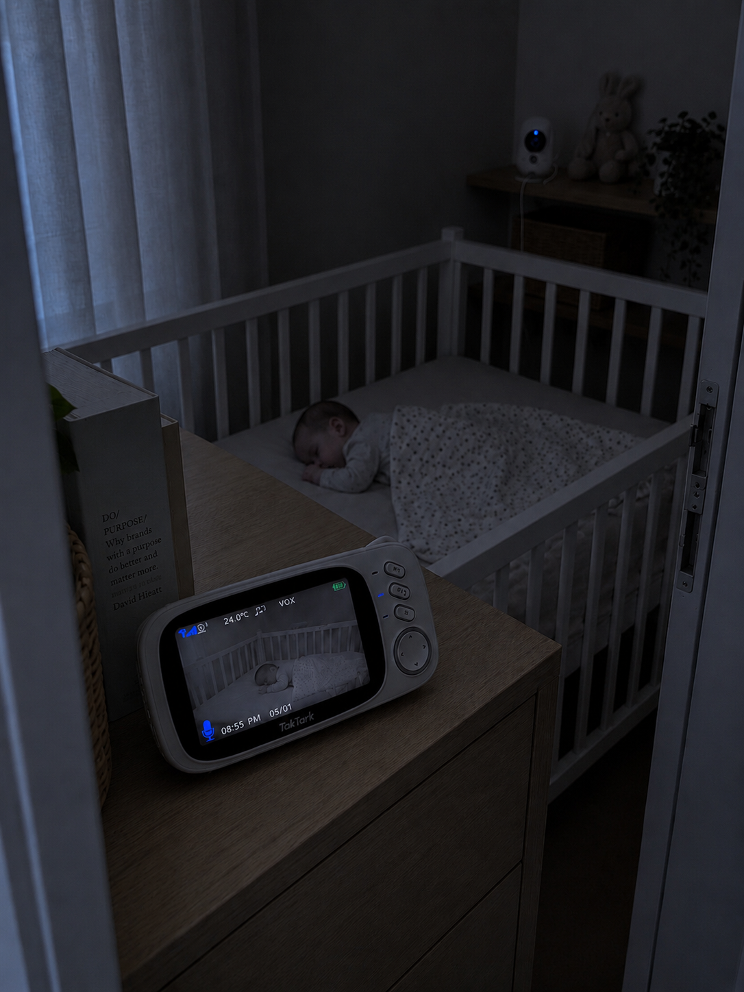 Baby Monitor Wireless con Visione Notturna e Audio Bidirezionale
