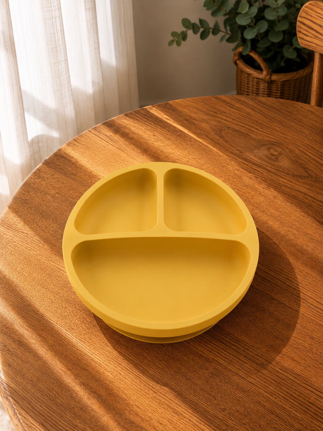 Piatto in Silicone per Bambini con Ventosa Antiscivolo – Sicuro BPA Free