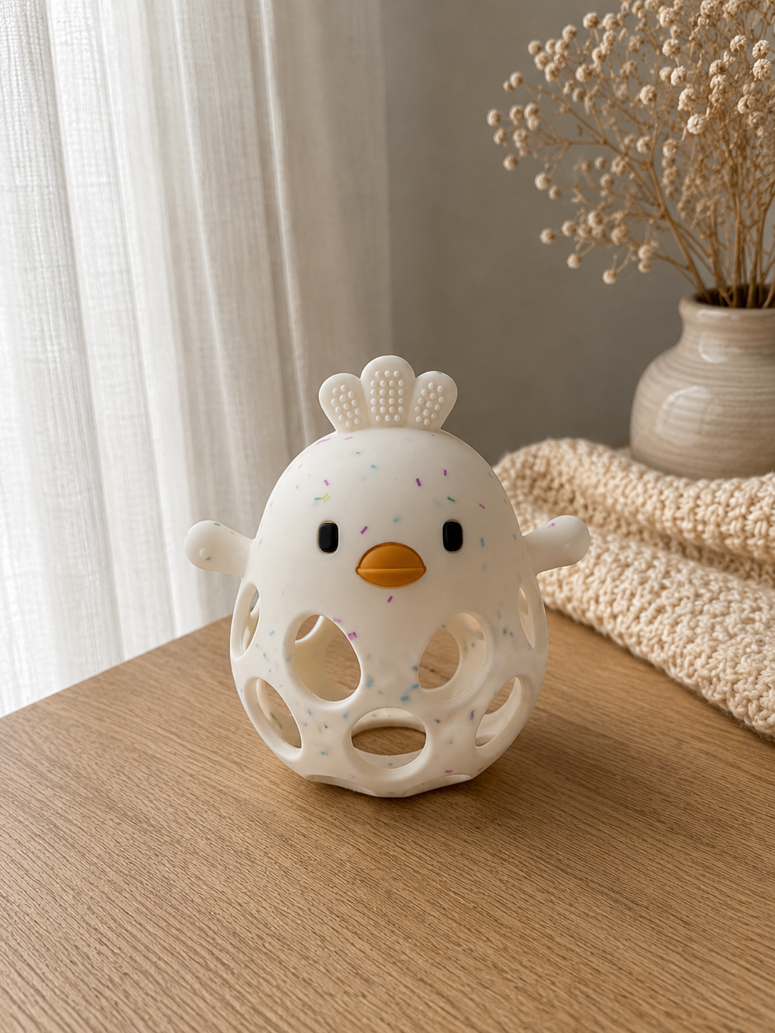 Baby Chick Teether in Silicone – Massaggiagengive Sicuro per Neonati