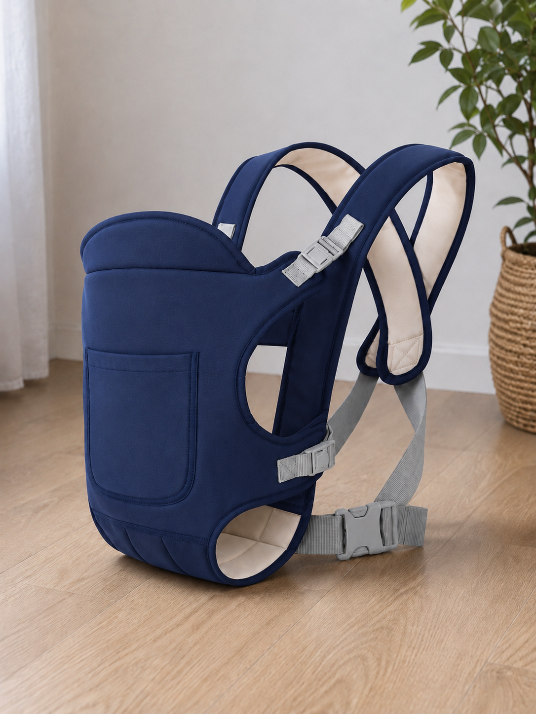 Marsupio Neonato Ergonomico Multifunzione – Porta Bebè 4 Posizioni Tutte le Stagioni