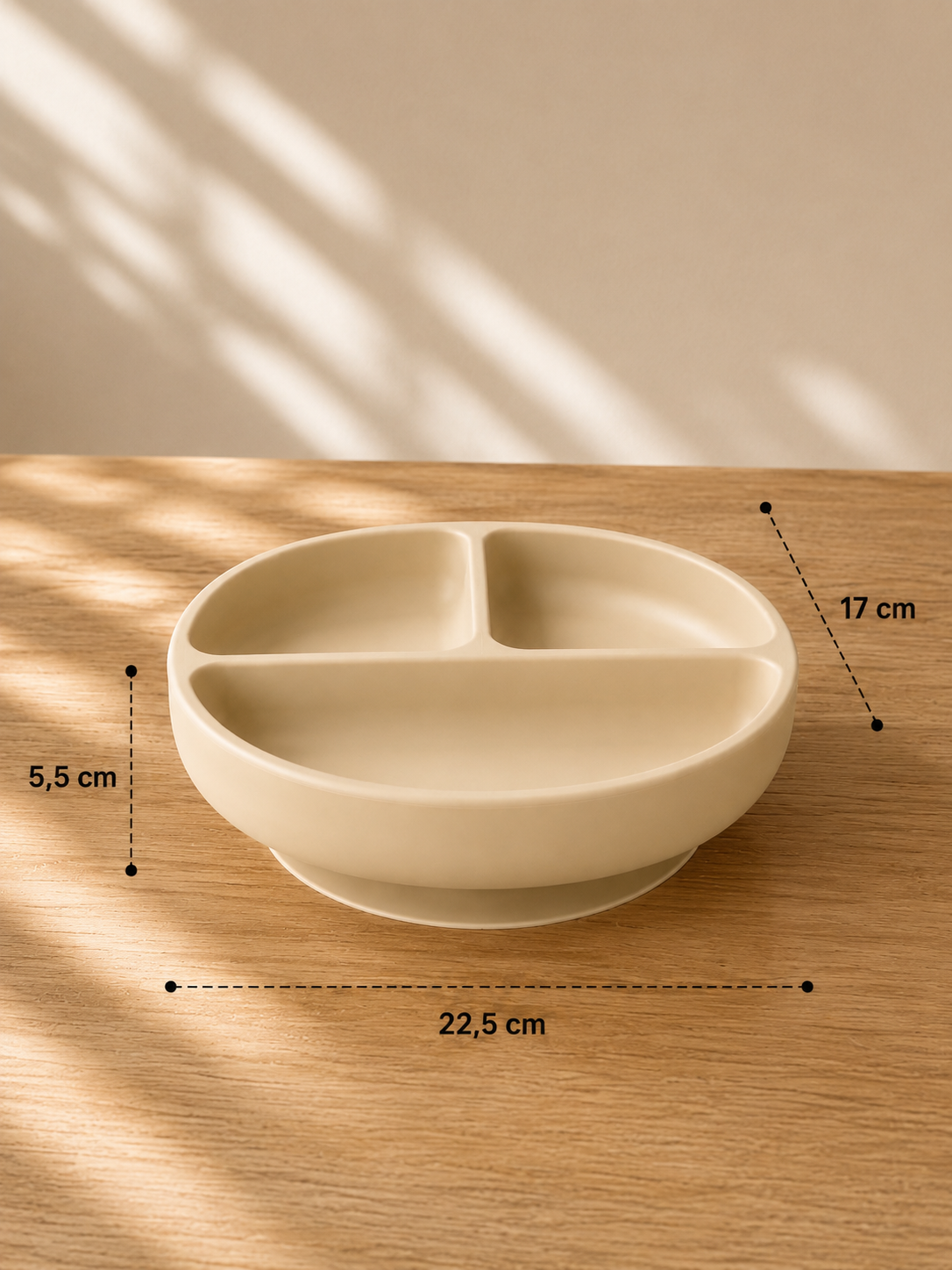 Piatto in Silicone per Bambini con Ventosa Antiscivolo – Sicuro BPA Free