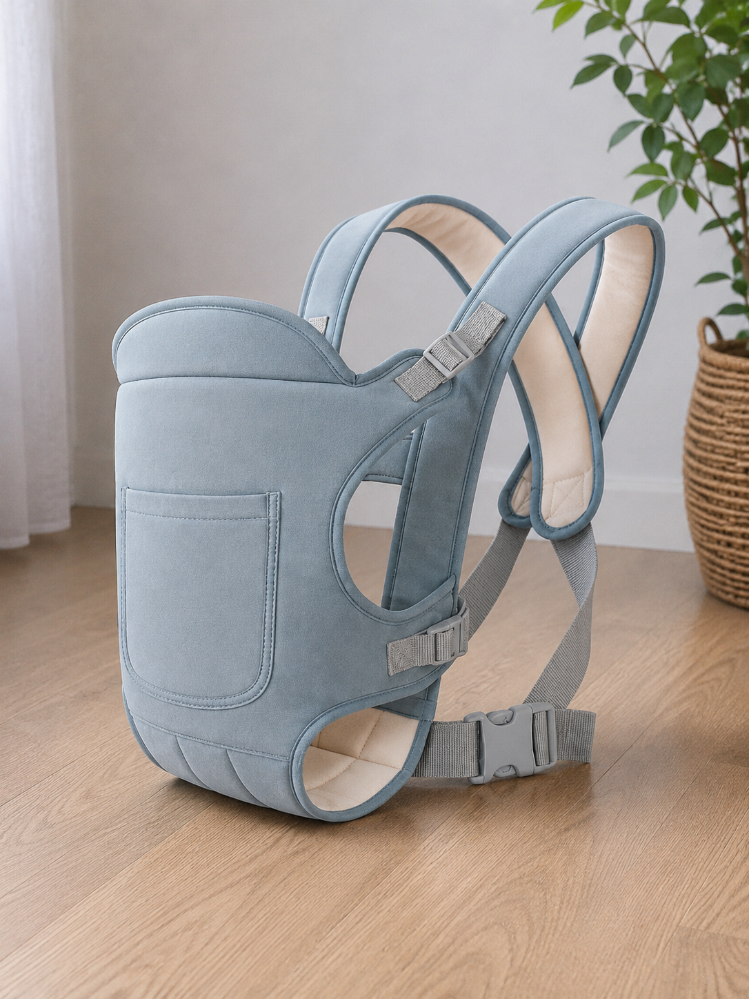 Marsupio Neonato Ergonomico Multifunzione – Porta Bebè 4 Posizioni Tutte le Stagioni