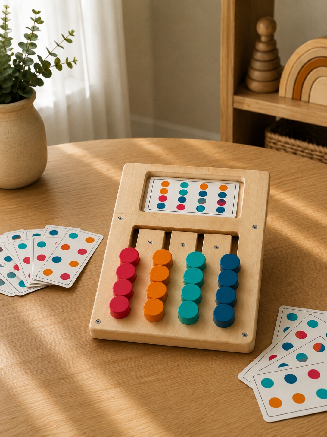 Gioco Montessori in Legno – Forme & Colori