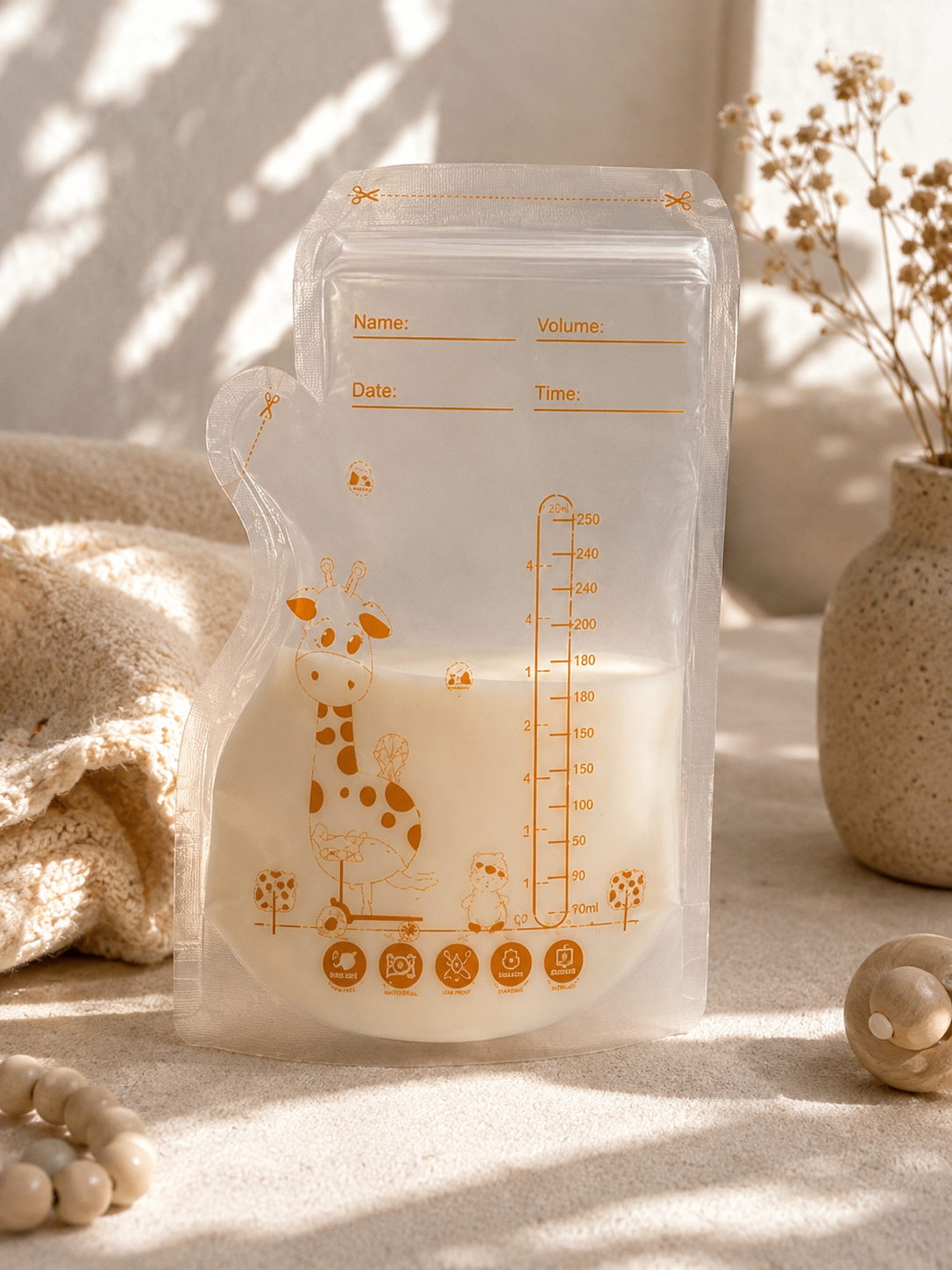 Sacchette  latte  materno  –  silicone  bpa  free
