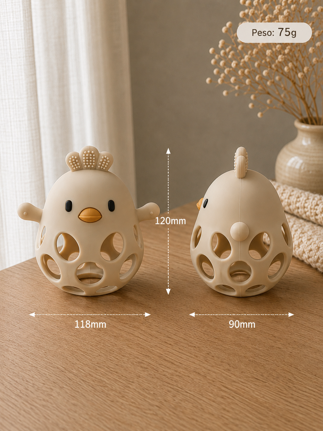 Baby Chick Teether in Silicone – Massaggiagengive Sicuro per Neonati