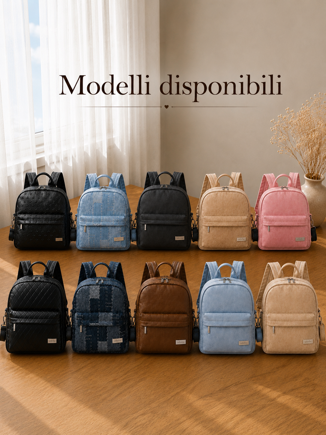 Zaino Fasciatoio Neonato Impermeabile Leggero e Fashion