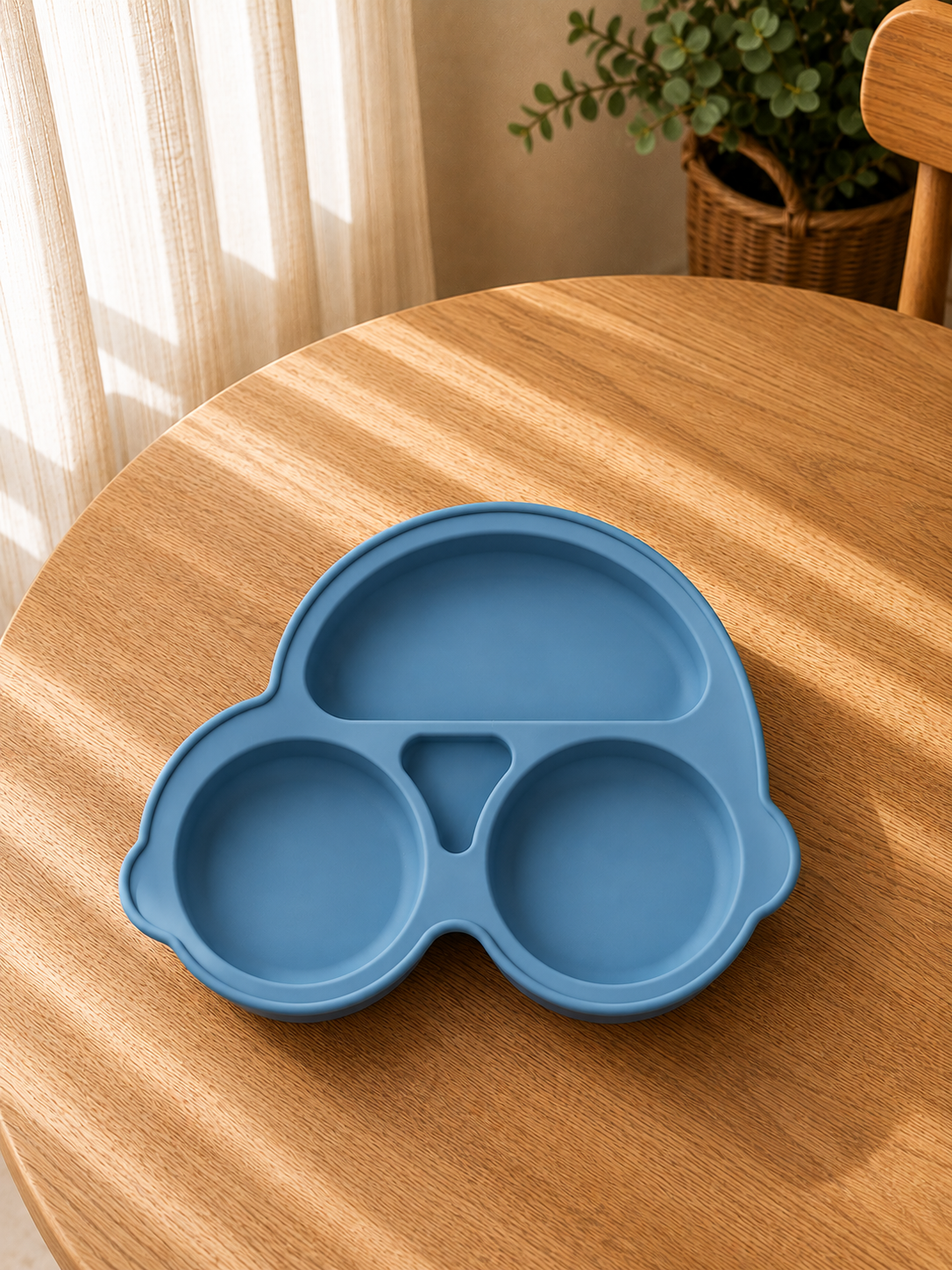Piatto in Silicone per Bambini con Ventosa Antiscivolo – Sicuro BPA Free