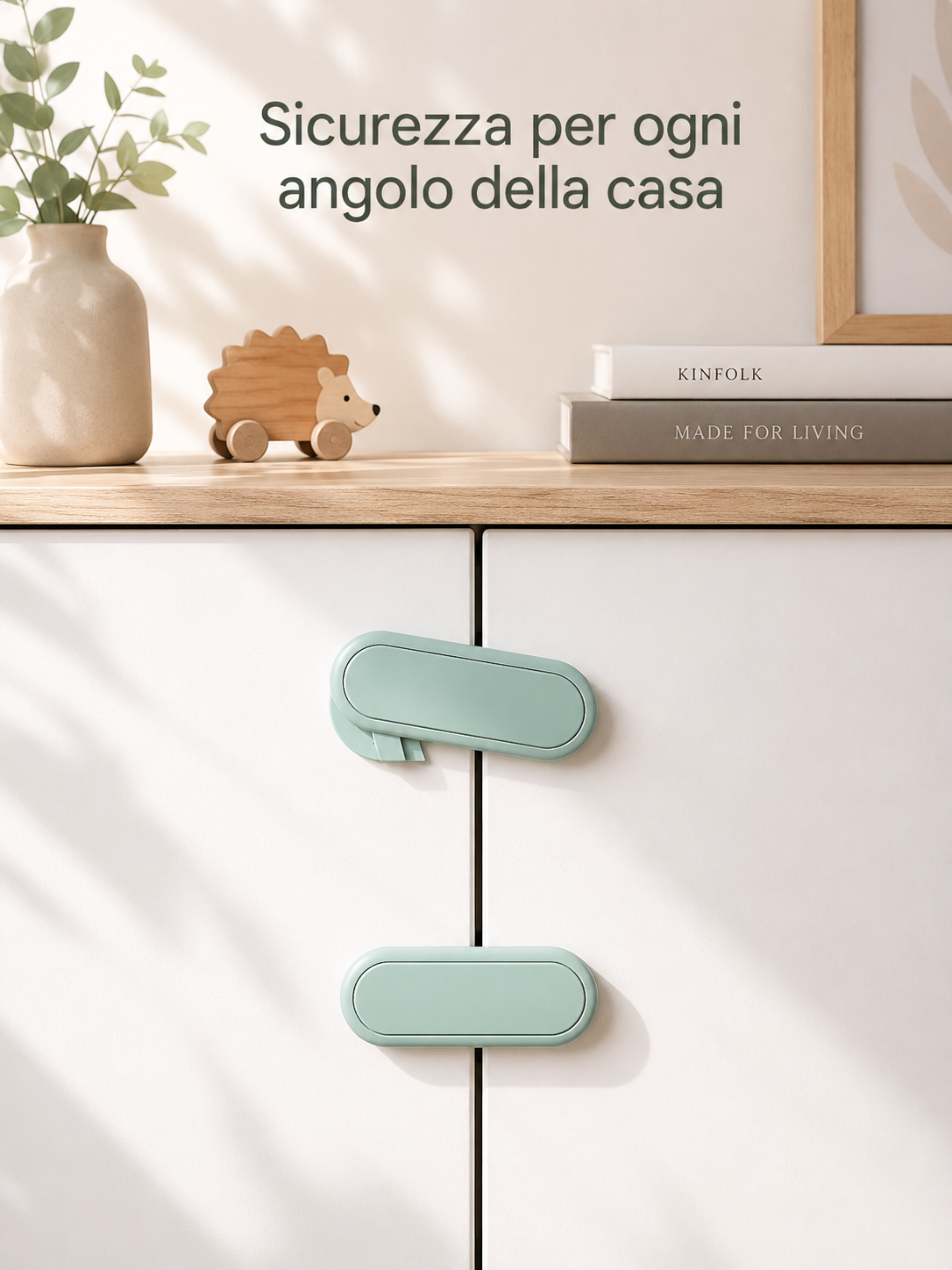 Blocco di Sicurezza Adesivo per Mobili e Cassetti