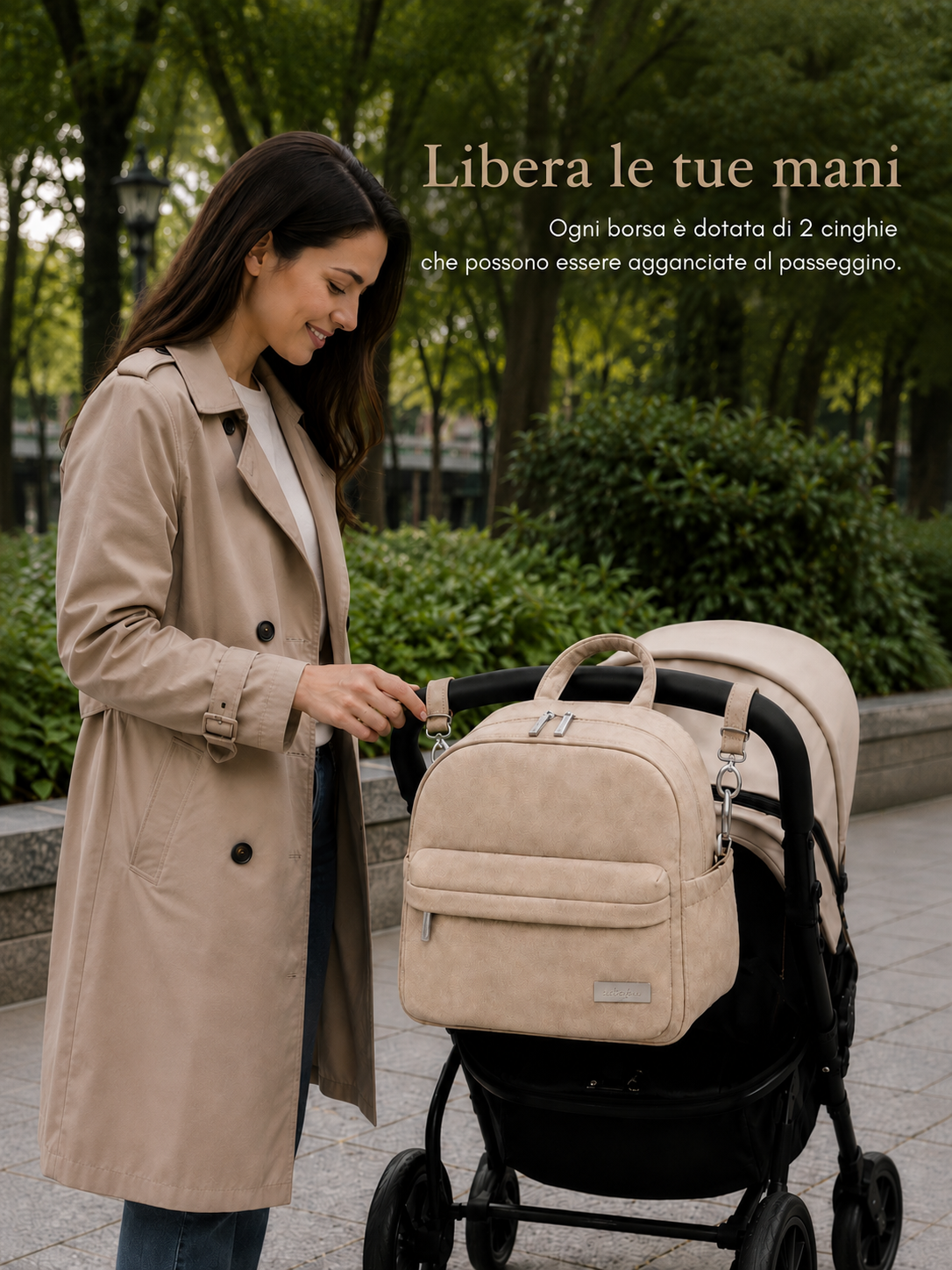 Zaino Fasciatoio Neonato Impermeabile Leggero e Fashion