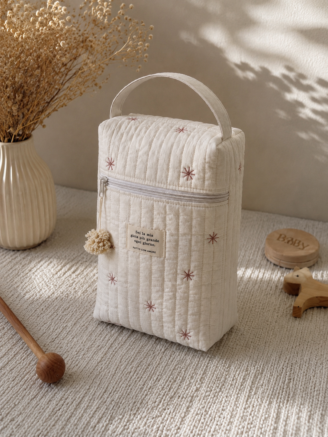 Organizer Pannolini Trapuntato per Passeggino – Borsa Mamma Portatile