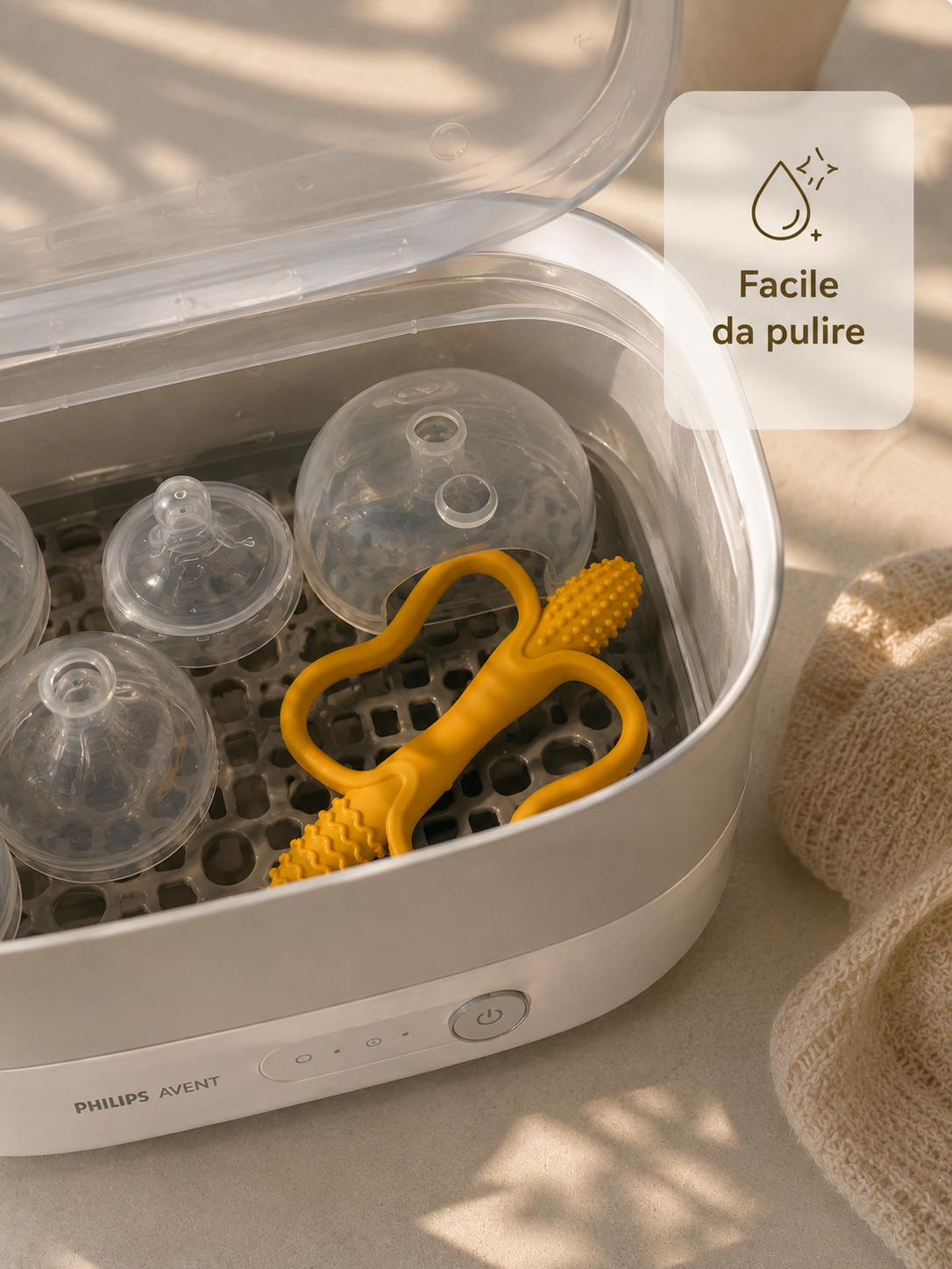 Giocattolo da Dentizione in Silicone – BPA Free con Impugnatura Facile