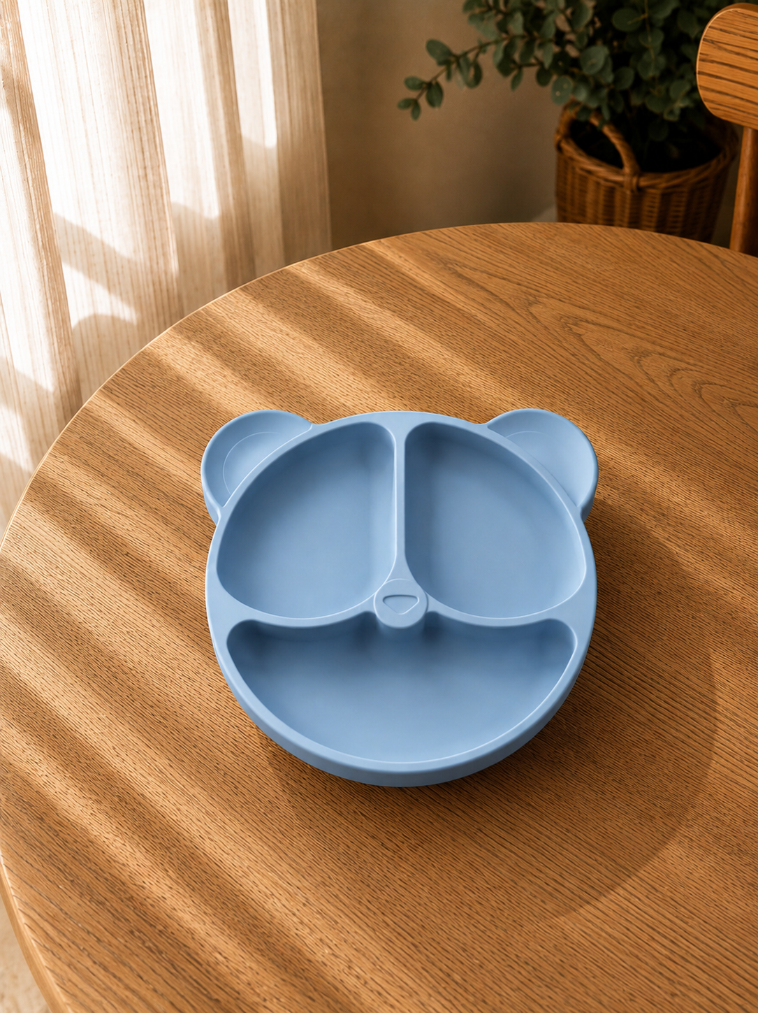 Piatto in Silicone per Bambini con Ventosa Antiscivolo – Sicuro BPA Free
