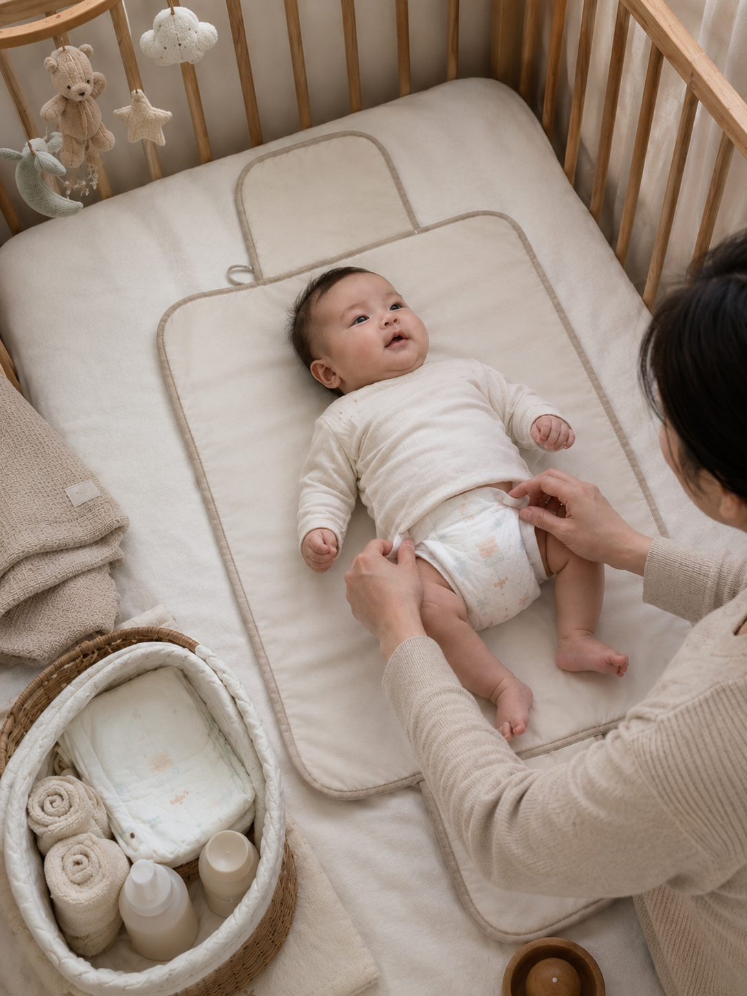 Fasciatoio portatile baby – design pieghevole elegante