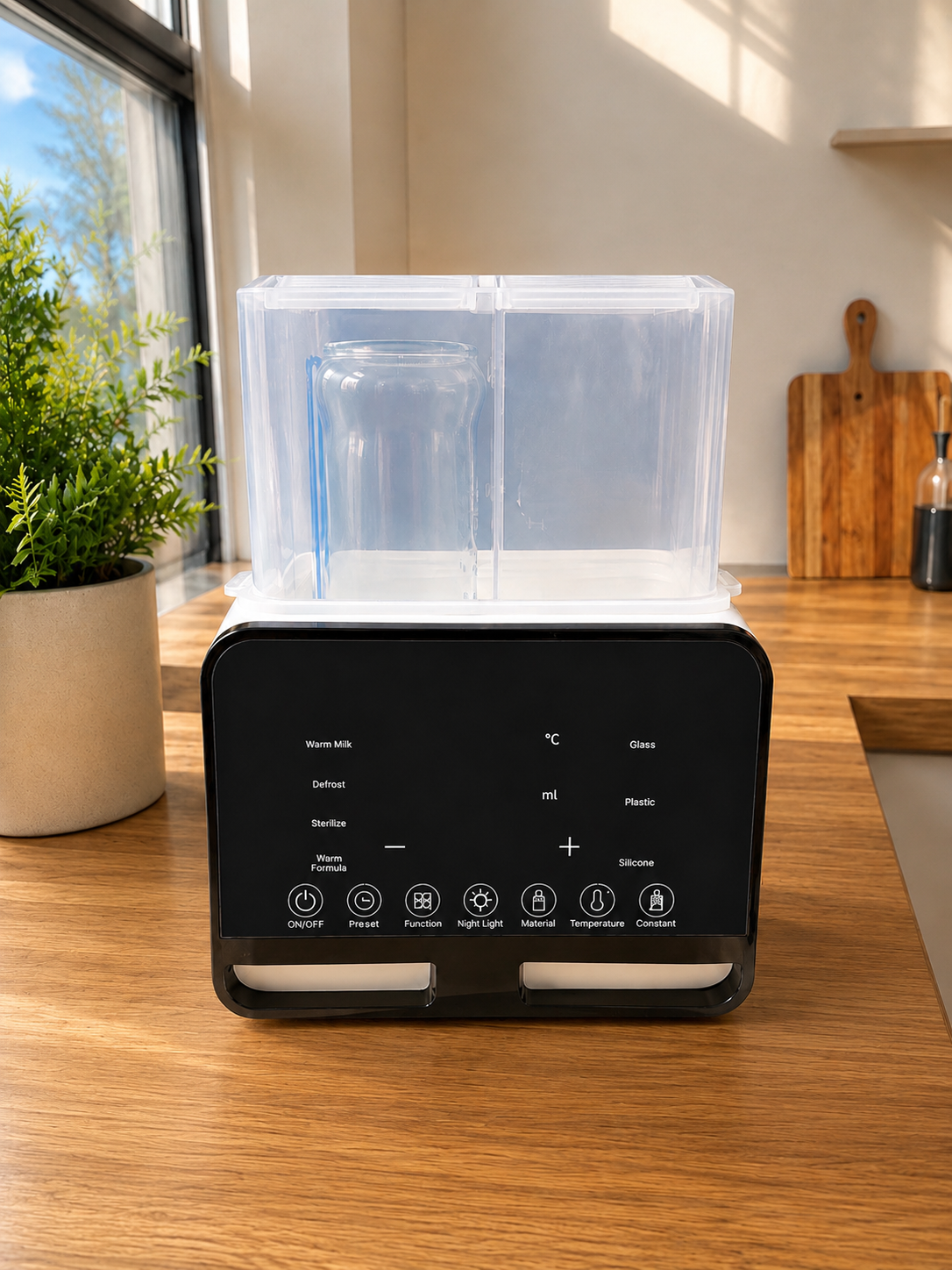 Scaldabiberon e Sterilizzatore Multifunzionale con Timer