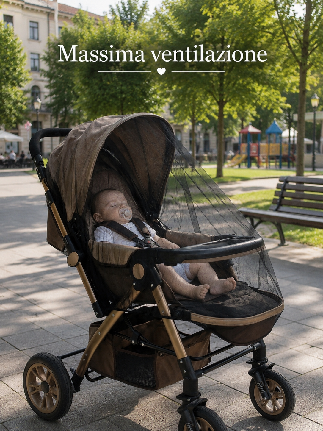 Zanzariera Universale per Passeggino, Carrozzina e Ovetto – Protezione Totale 360°