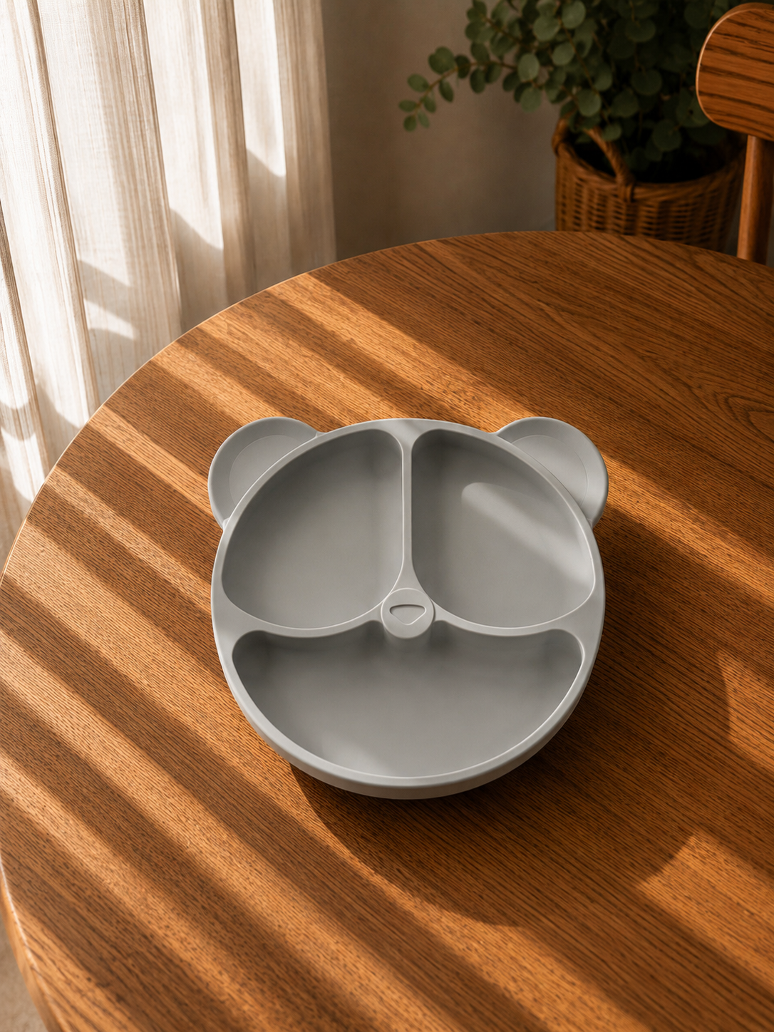 Piatto in Silicone per Bambini con Ventosa Antiscivolo – Sicuro BPA Free