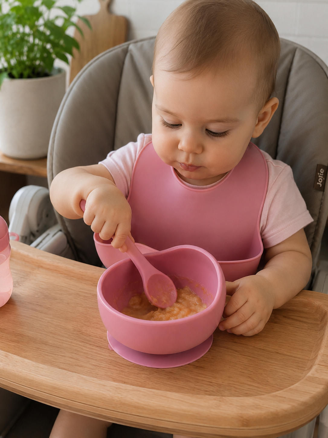 Ciotola in Silicone con Ventosa – Set Pappa Antiscivolo per Neonati e Prima Infanzia