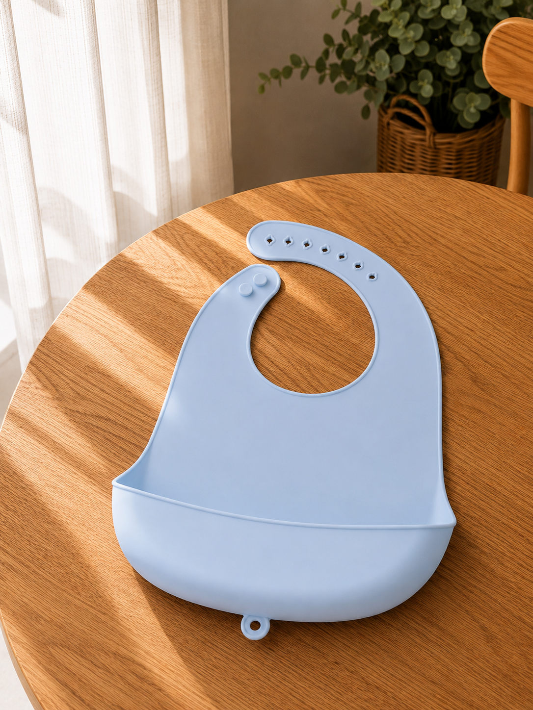 Bavaglino in Silicone Impermeabile – Anti-Sporco con Tasca Raccogli Cibo
