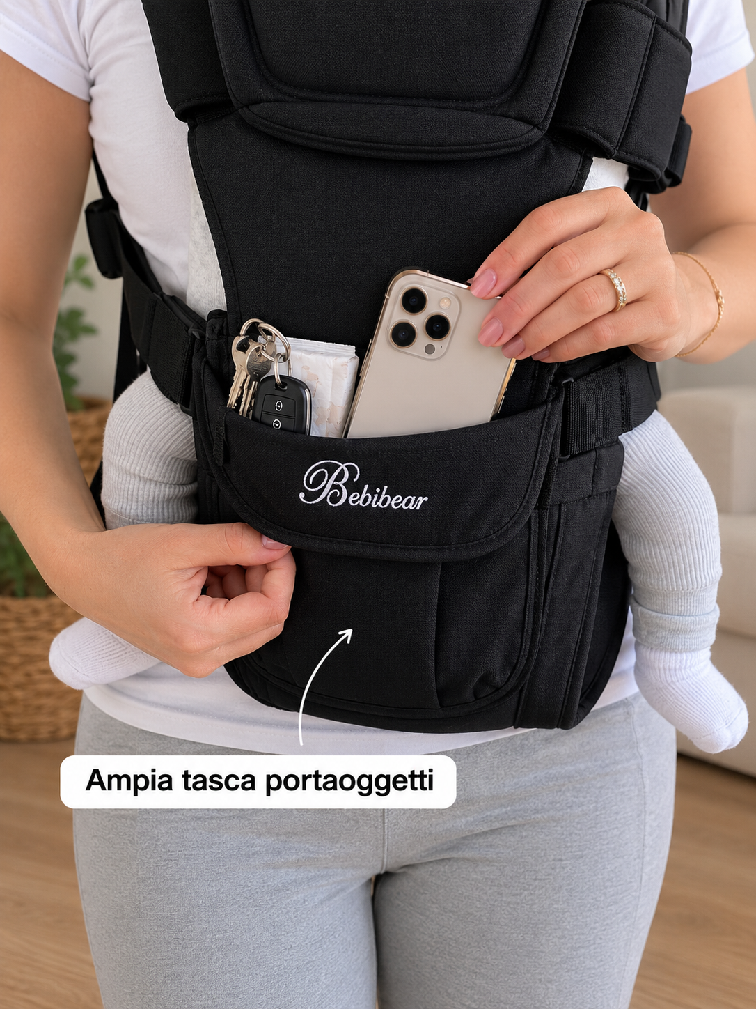 Baby Carrier 4-in-1 Ergonomico – Marsupio Neonato Regolabile