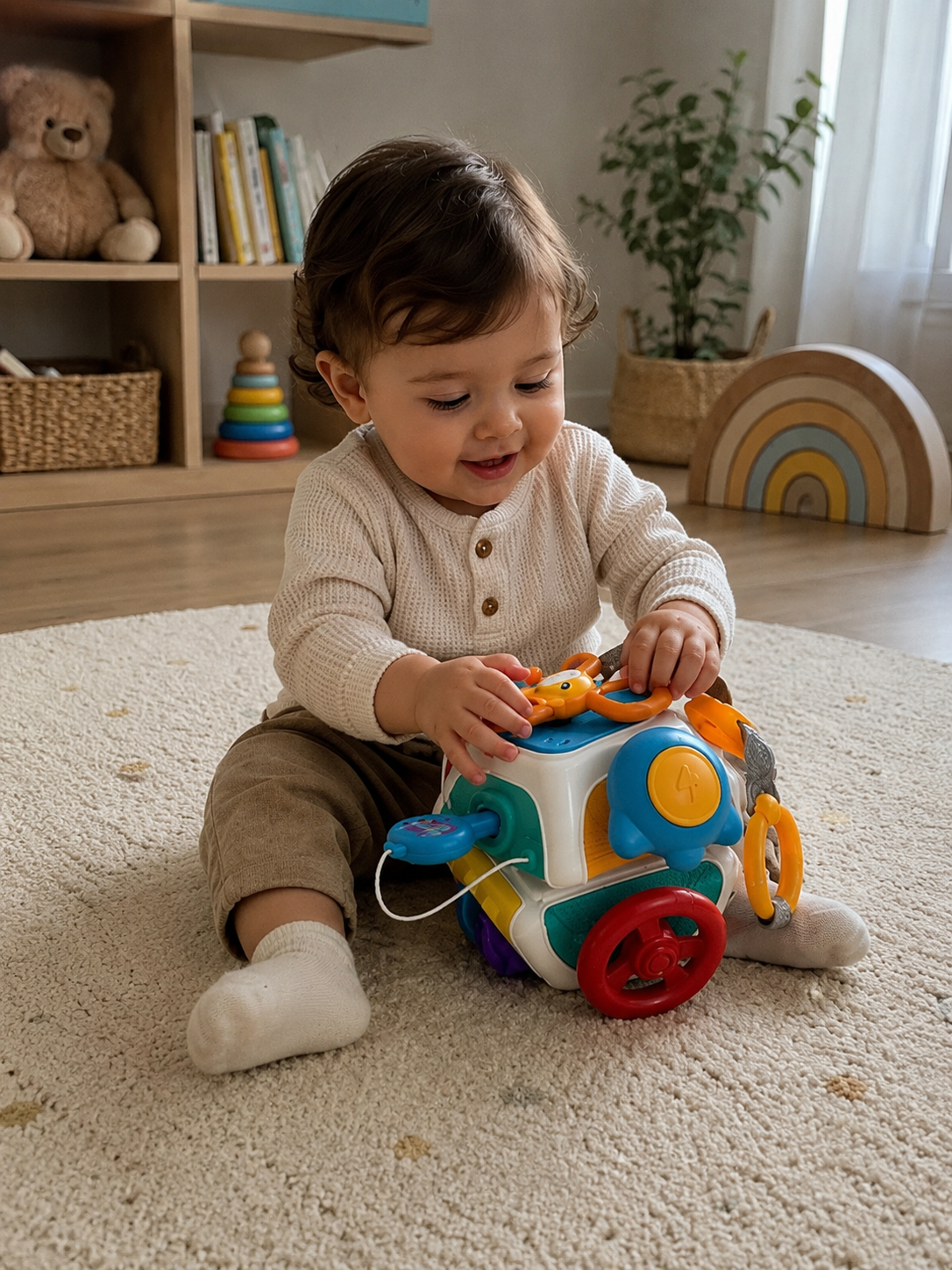 busy board cube montessori – gioco sensoriale educativo