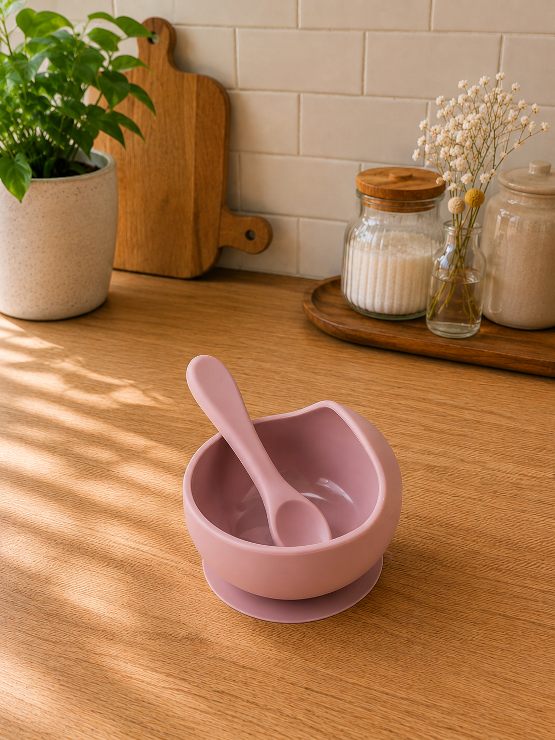 Ciotola in Silicone con Ventosa – Set Pappa Antiscivolo per Neonati e Prima Infanzia