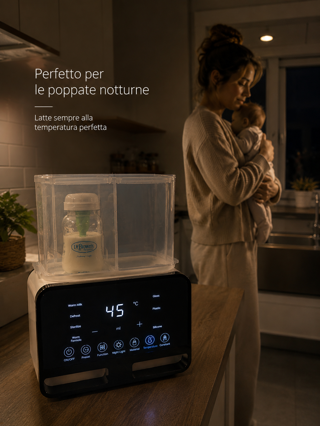 Scaldabiberon e Sterilizzatore Multifunzionale con Timer