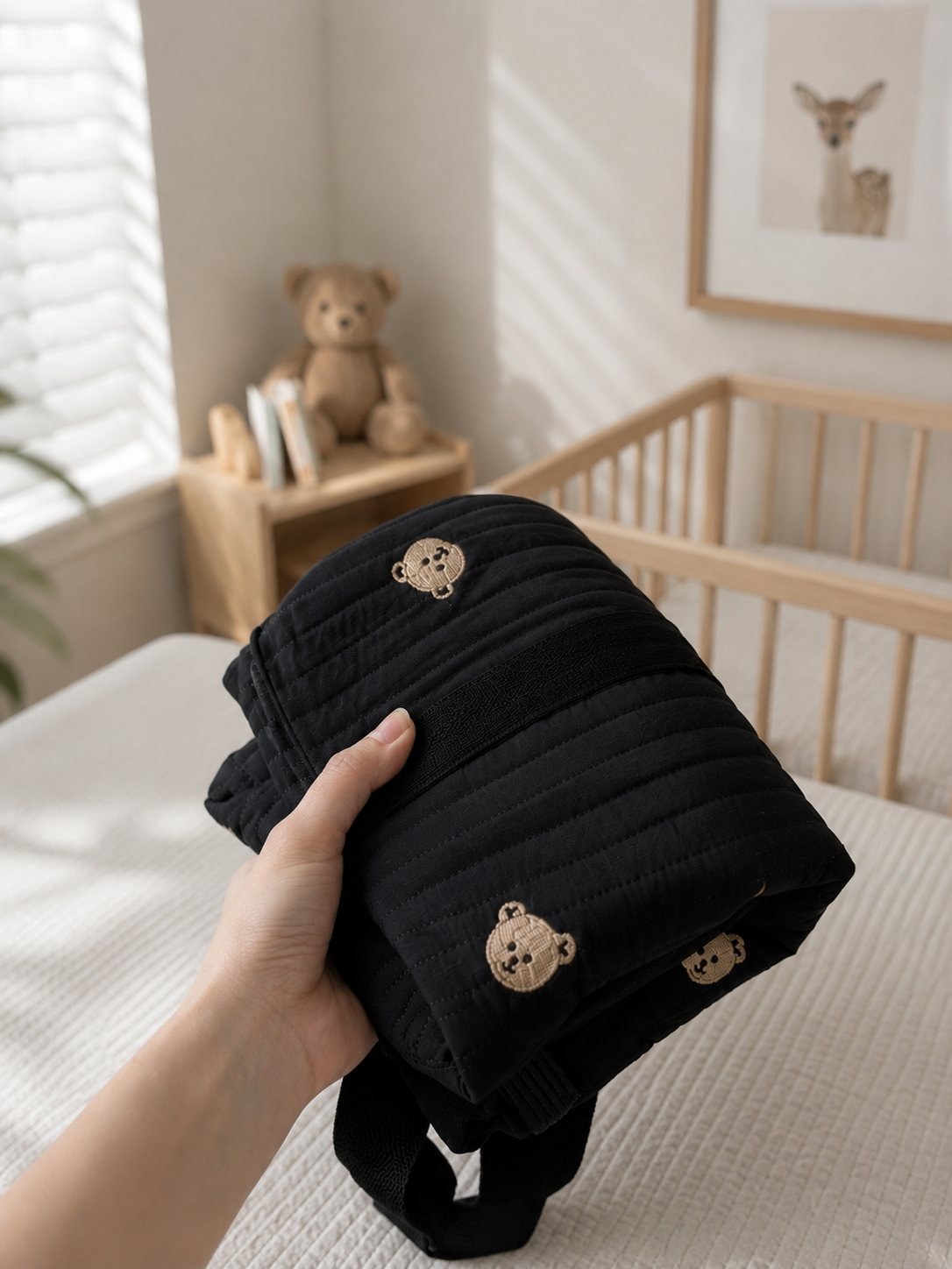 Borsa Fasciatoio Baby Grande in Cotone – Organizer Mamma da Viaggio