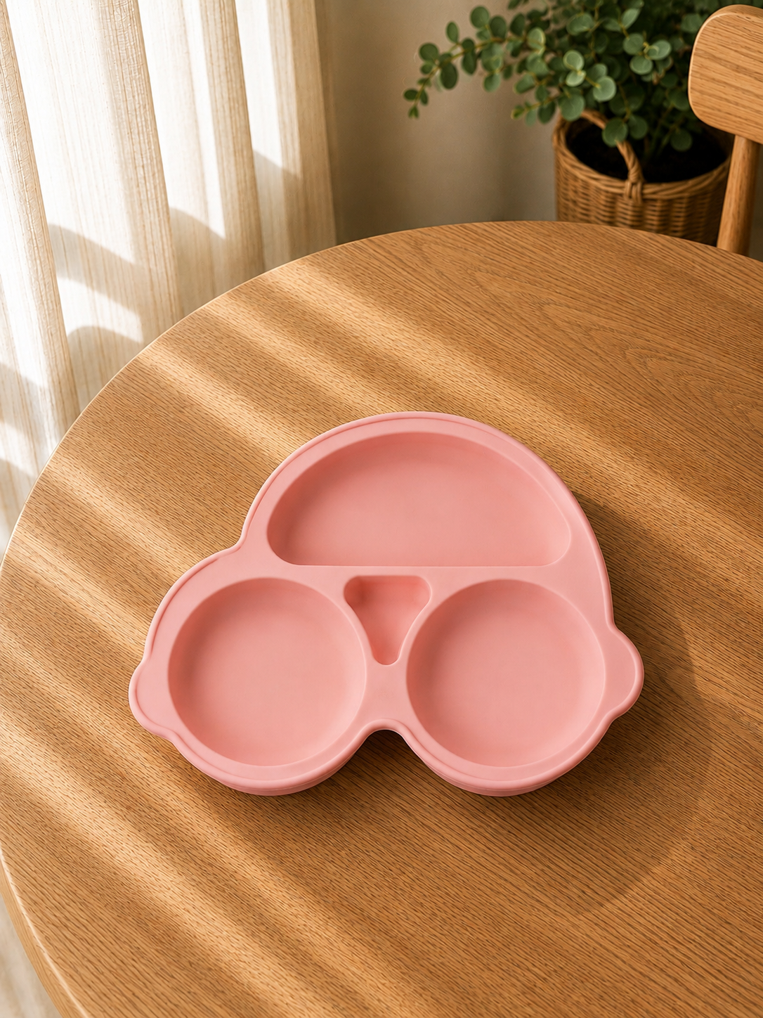 Piatto in Silicone per Bambini con Ventosa Antiscivolo – Sicuro BPA Free