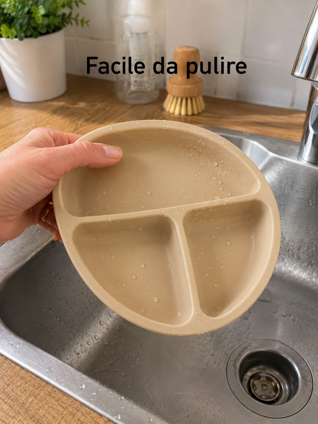 Piatto in Silicone per Bambini con Ventosa Antiscivolo – Sicuro BPA Free