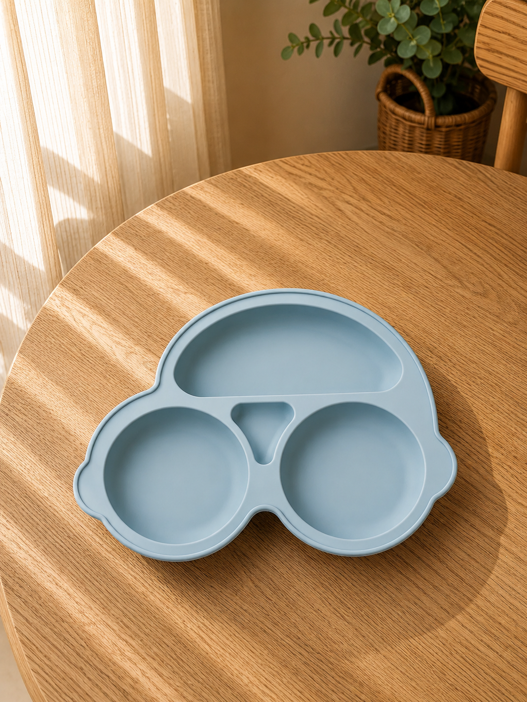 Piatto in Silicone per Bambini con Ventosa Antiscivolo – Sicuro BPA Free