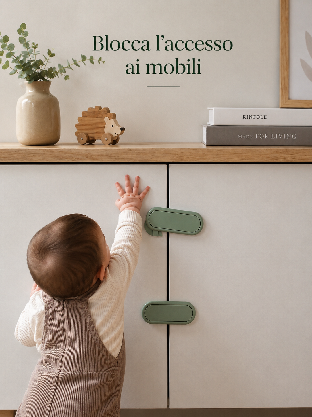 Blocco di Sicurezza Adesivo per Mobili e Cassetti