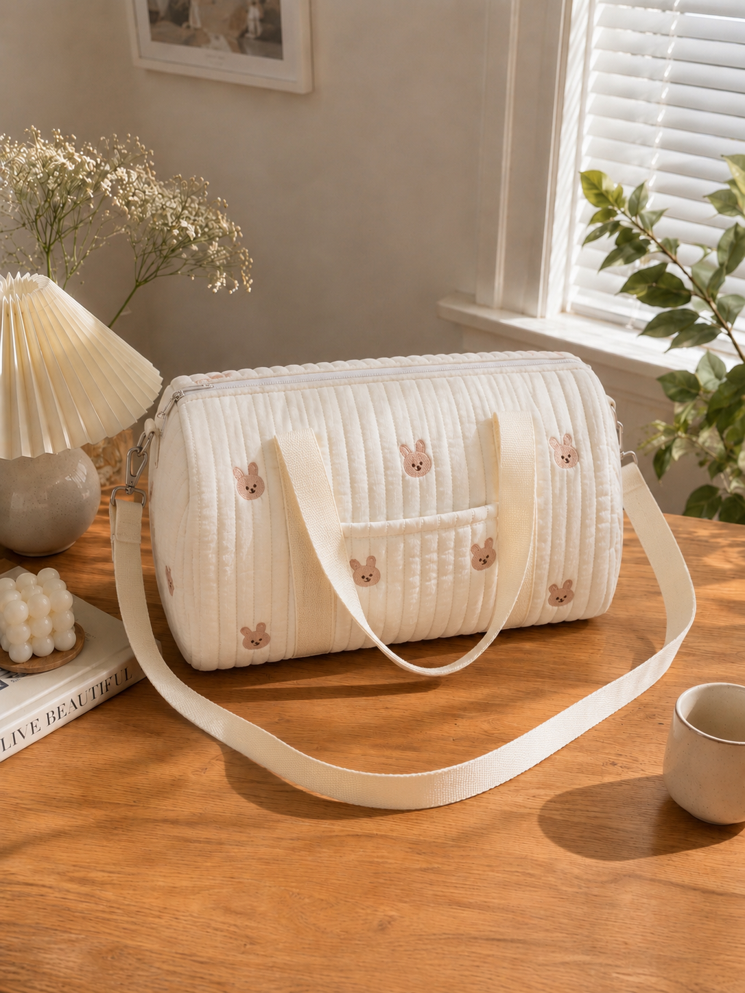 Borsa Fasciatoio Baby Grande in Cotone – Organizer Mamma da Viaggio