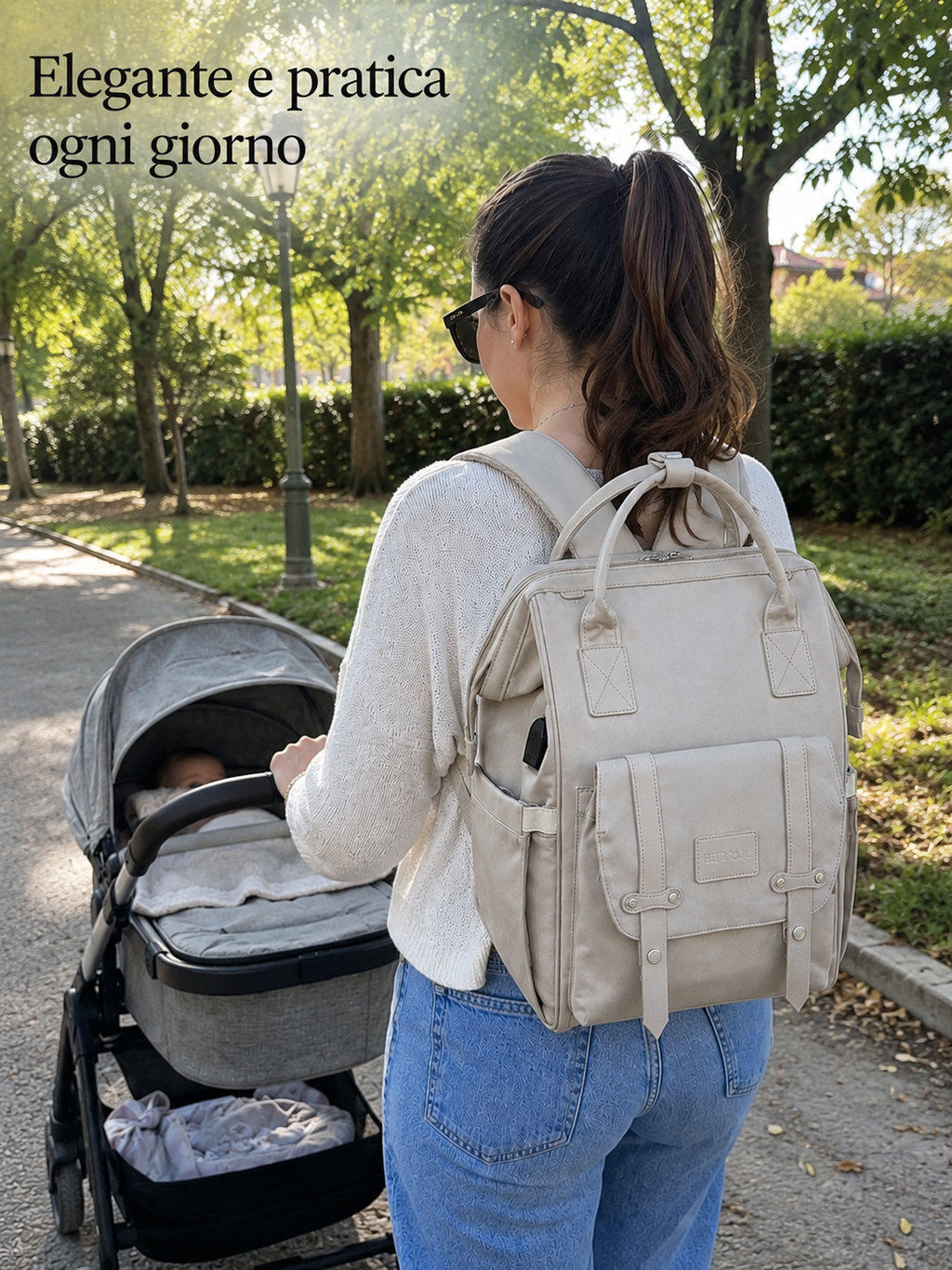 Zaino Fasciatoio Premium – Organizzazione Perfetta per Ogni Mamma