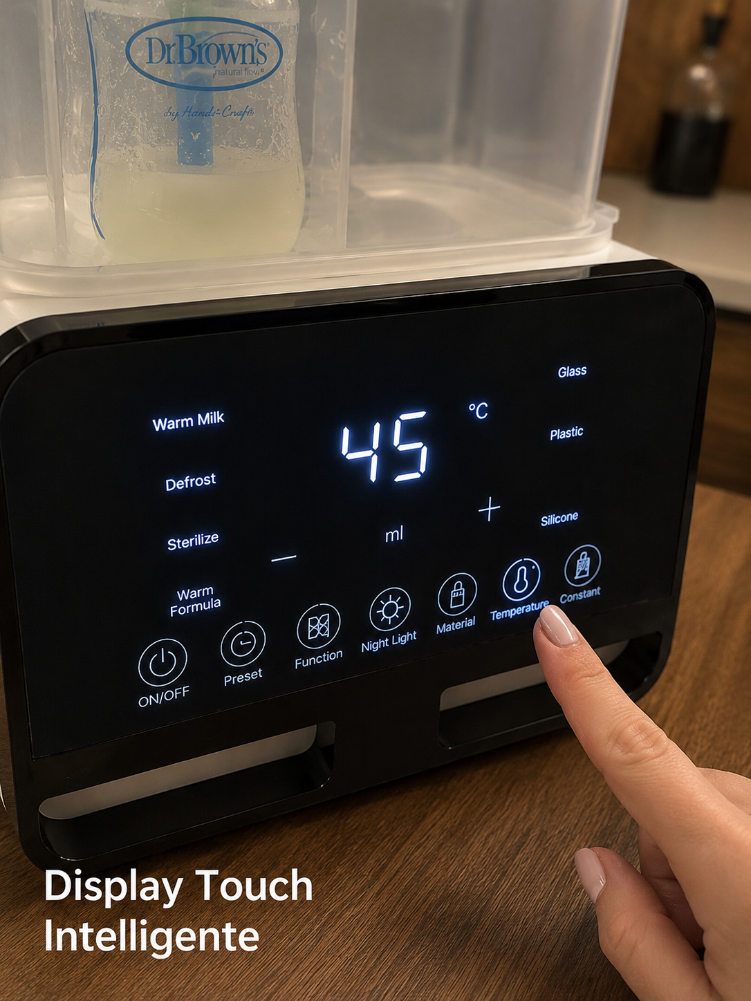 Scaldabiberon e Sterilizzatore Multifunzionale con Timer