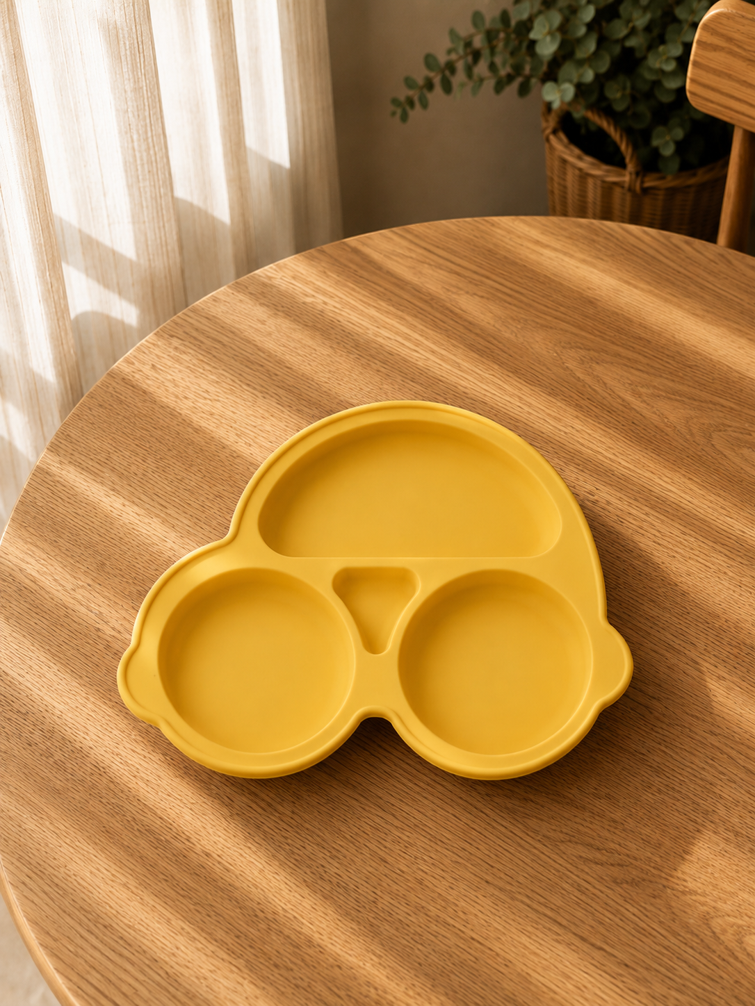 Piatto in Silicone per Bambini con Ventosa Antiscivolo – Sicuro BPA Free