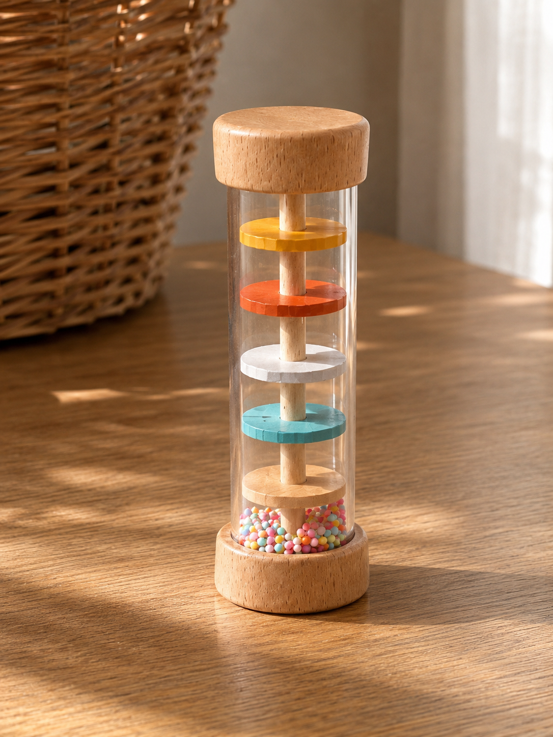 Rain Stick Montessori Baby – Gioco Sensoriale in Legno